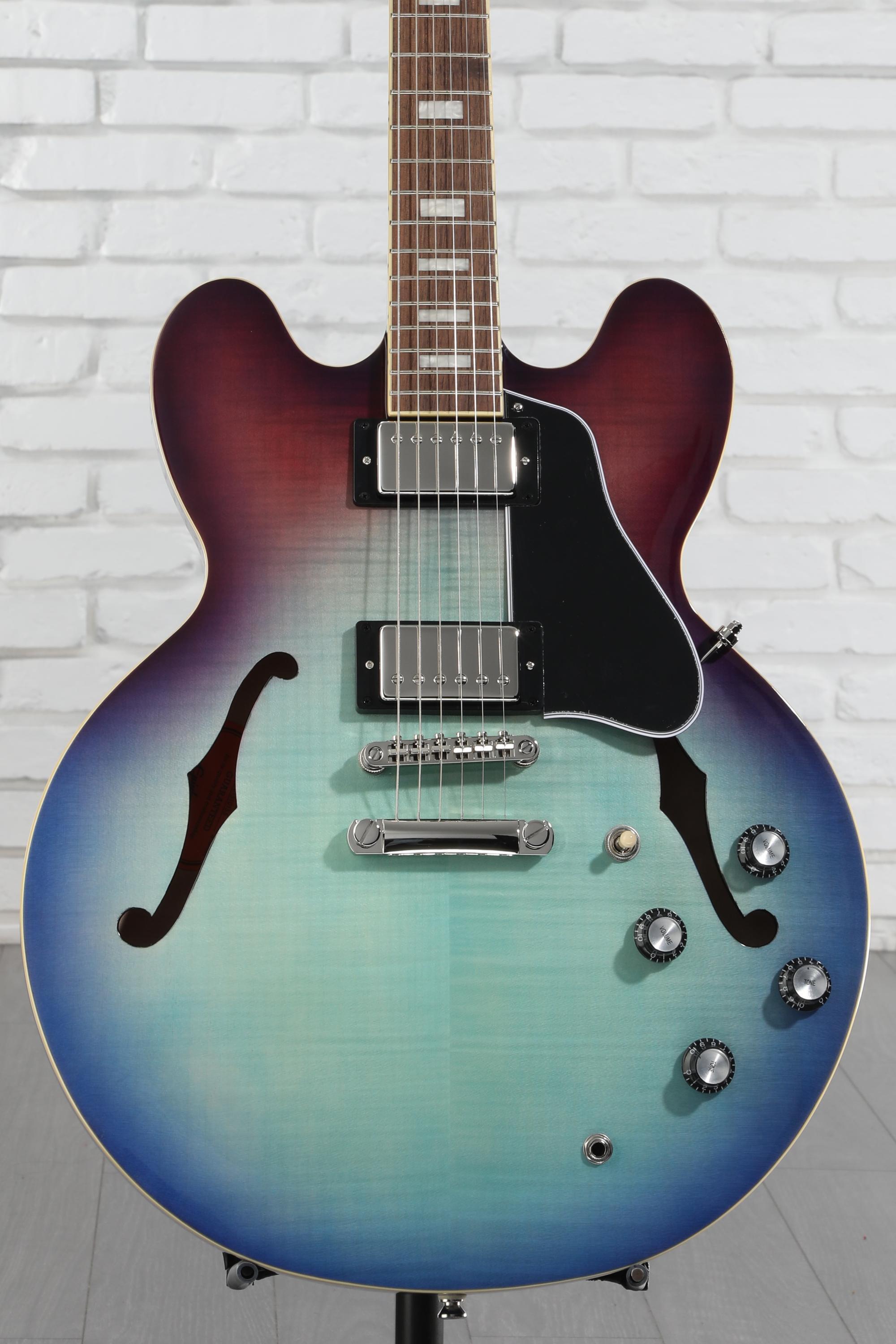 Epiphone ES-335Blueberry Burst 格安です! Epiphone ES-335 Figured Semi-hollowbody - Blueberry Burst