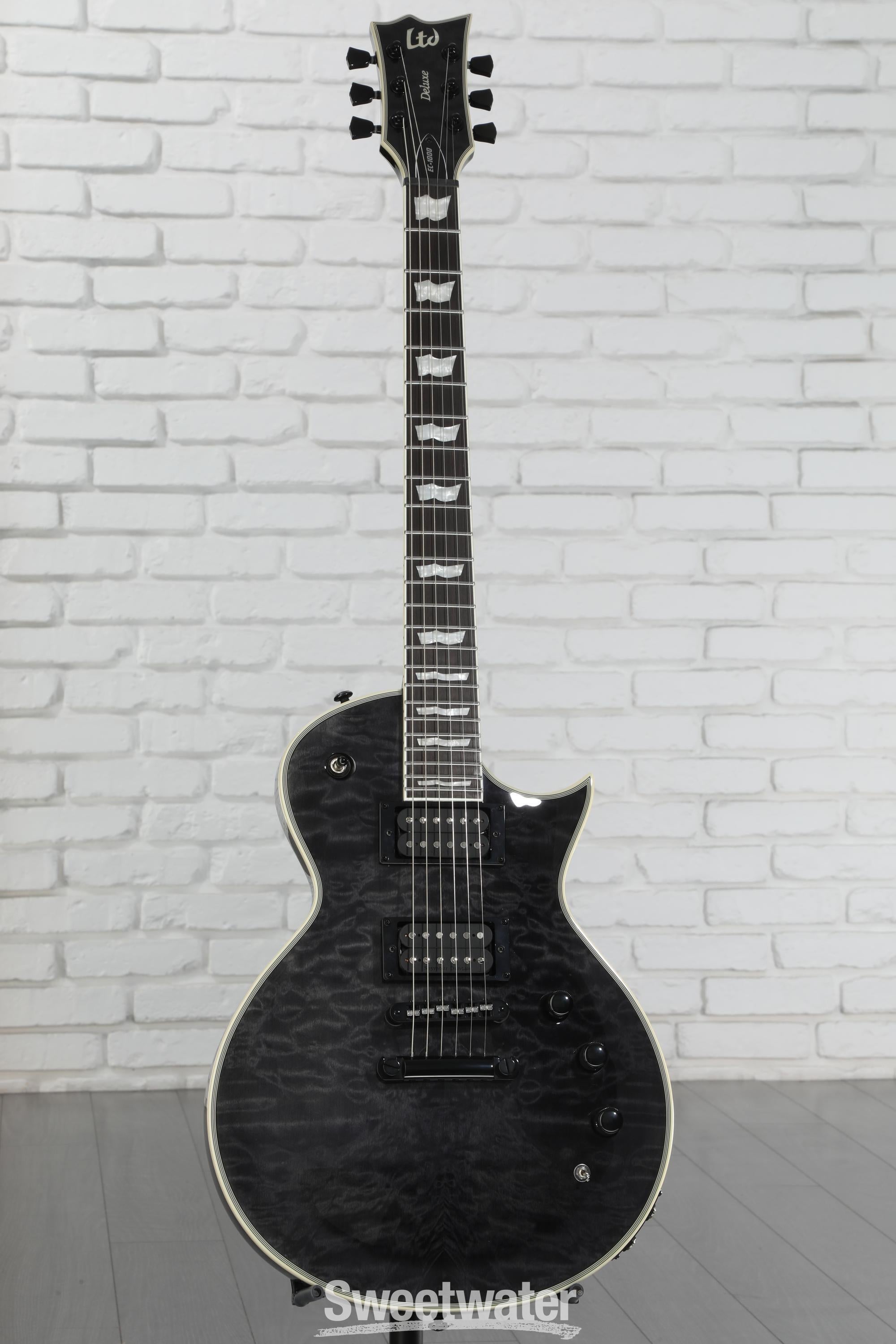 ESP LTD EC-1000 Piezo Electric Guitar - See Thru Black