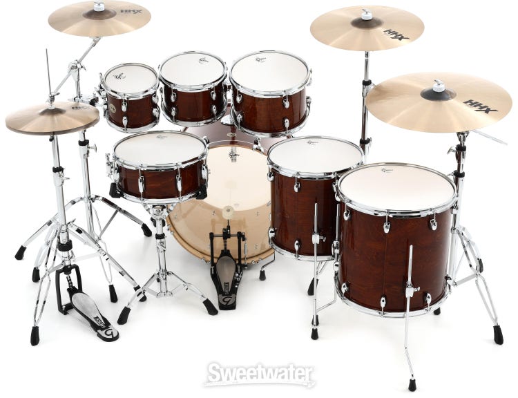 Gretsch Drums Catalina Maple CM1-E826P 7-piece Shell Pack with Snare Drum -  Walnut Glaze