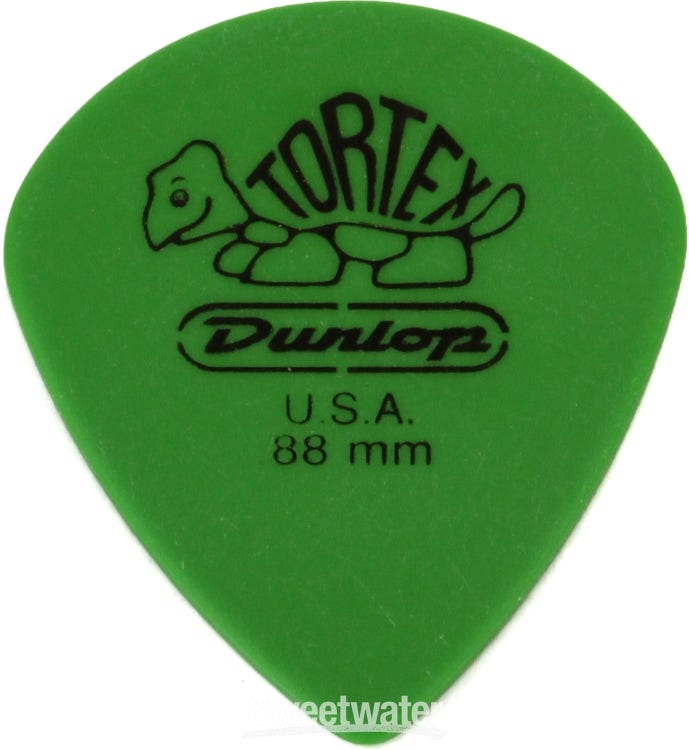 Dunlop Tortex Standard Guitar Picks - .88mm Green (12-pack