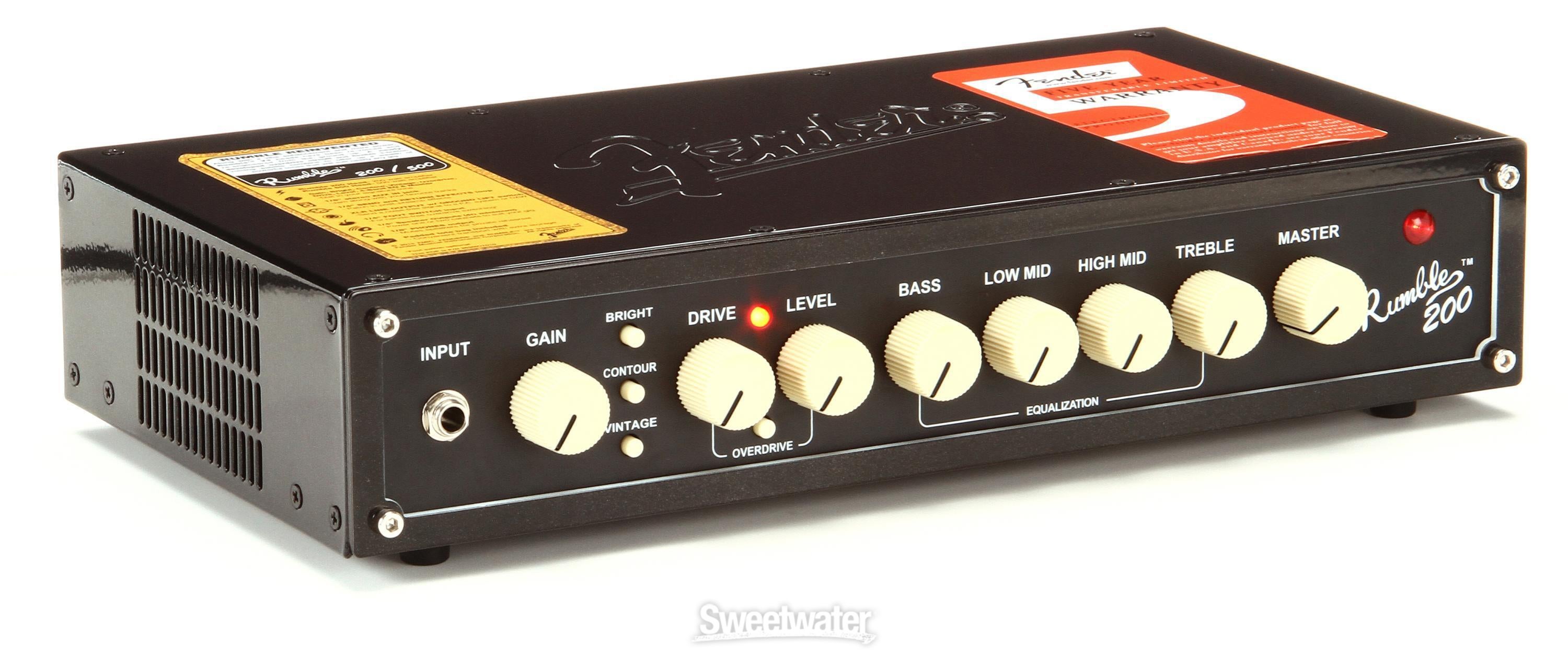 Fender Rumble 200 - 200-Watt Bass Head | Sweetwater