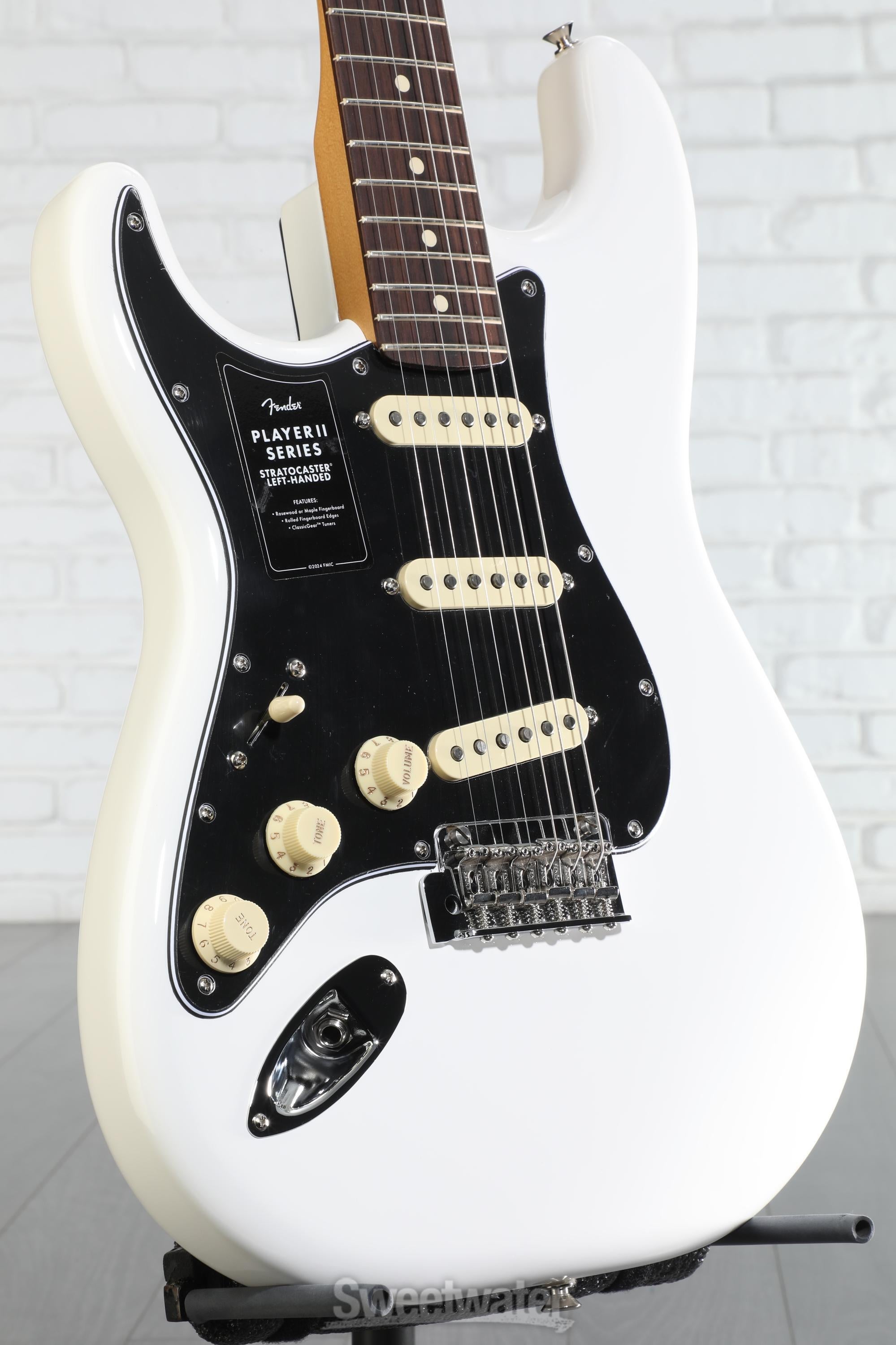 Fender Player II Stratocaster Left-handed Electric Guitar - Polar
