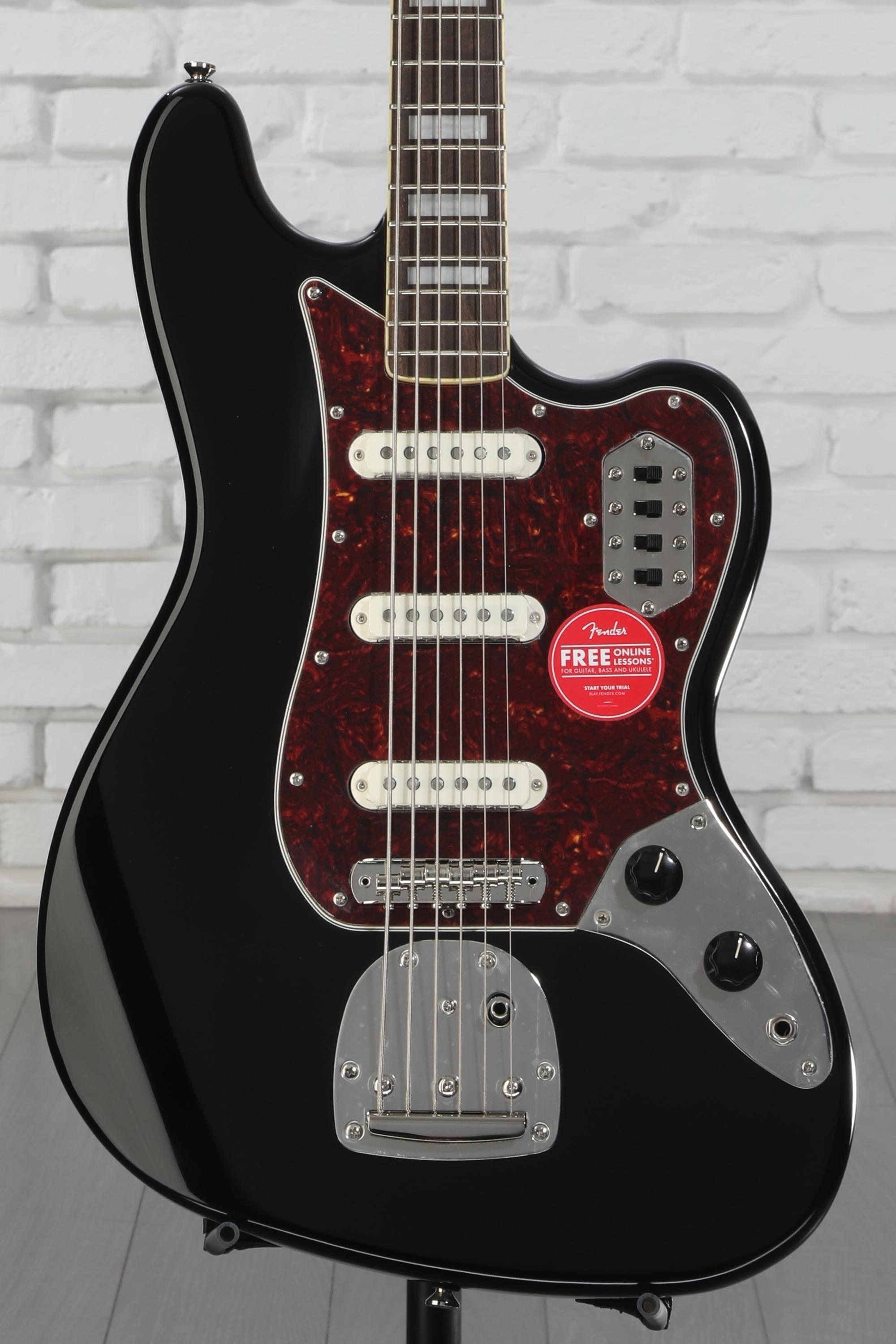 ベース Squier by Fender Classic Vibe Bass VI Squier Classic Vibe Bass VI Guitar - Black | Sweetwater