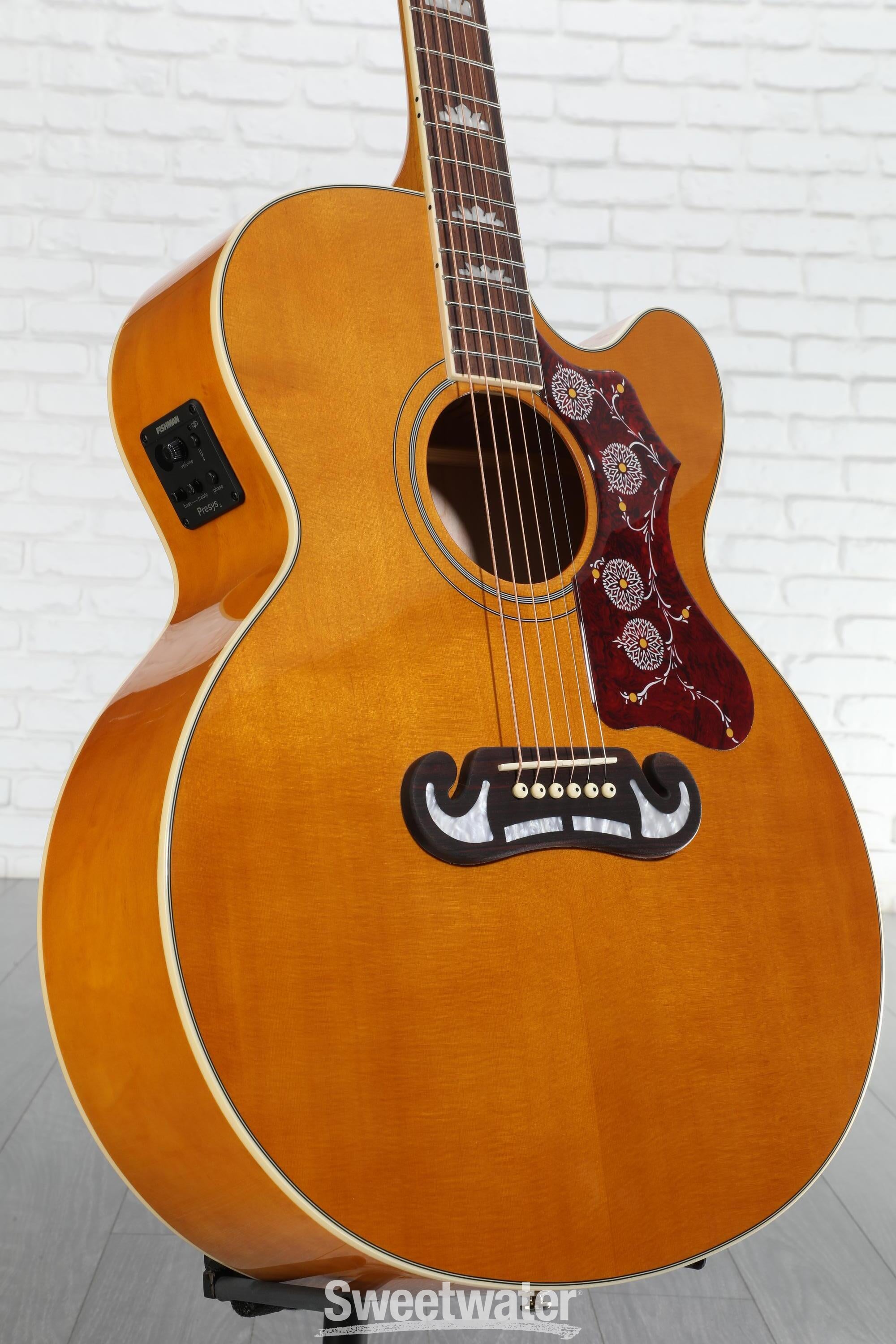 Epiphone J-200 Studio EC Acoustic-electric Guitar - Antique