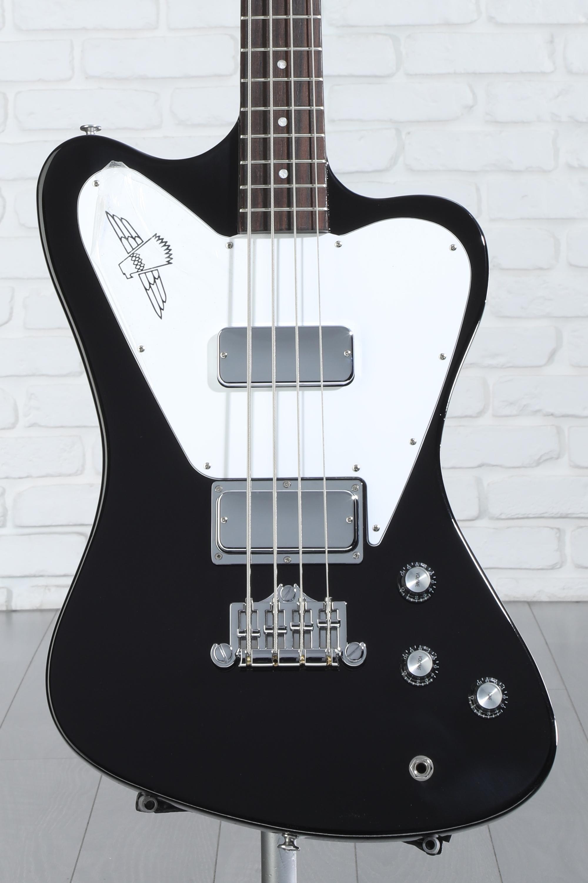 Gibson Non-Reverse Thunderbird Electric Bass Guitar - Ebony | Sweetwater