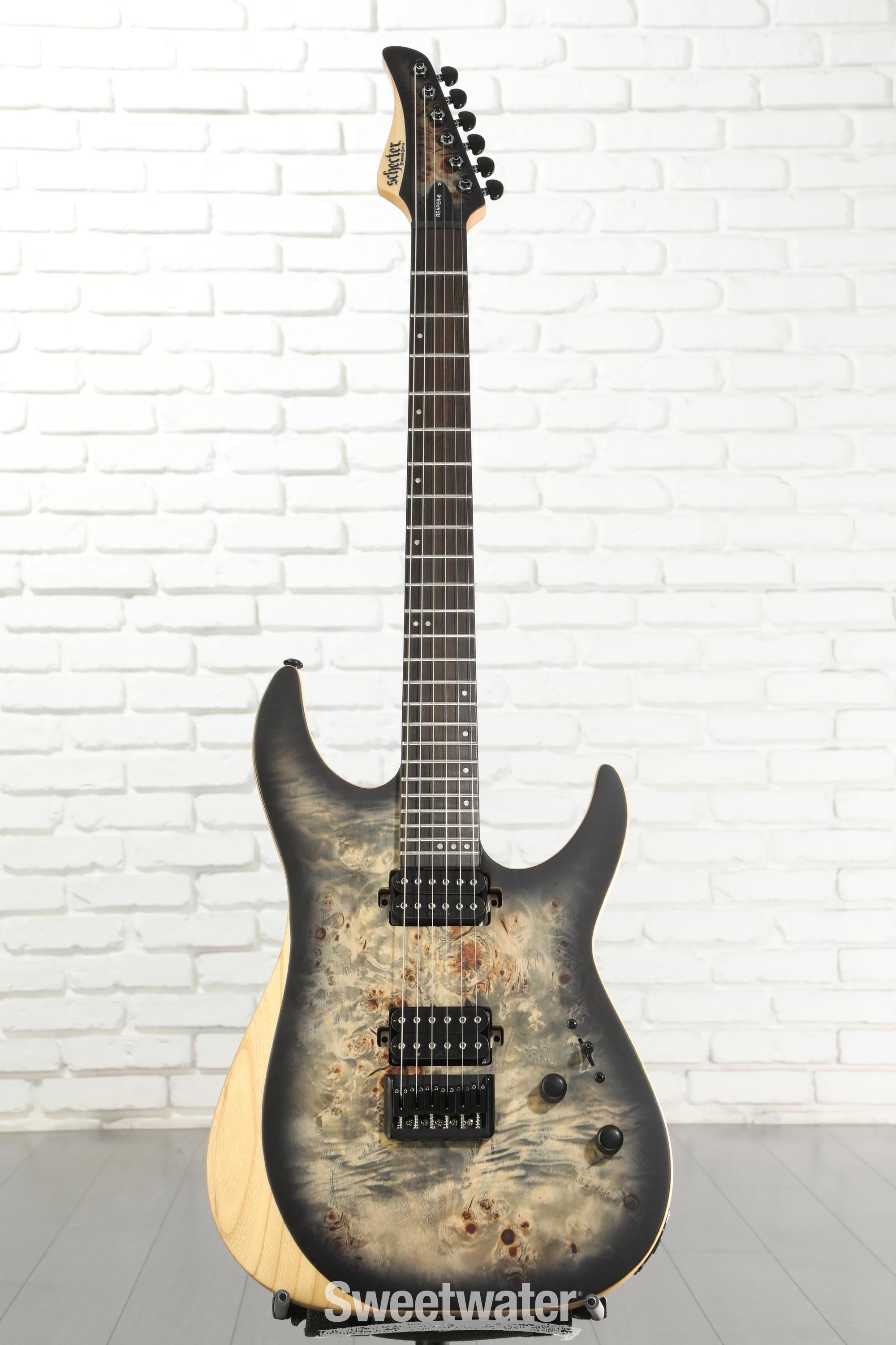 Schecter Reaper-6 - Satin Charcoal Burst | Sweetwater