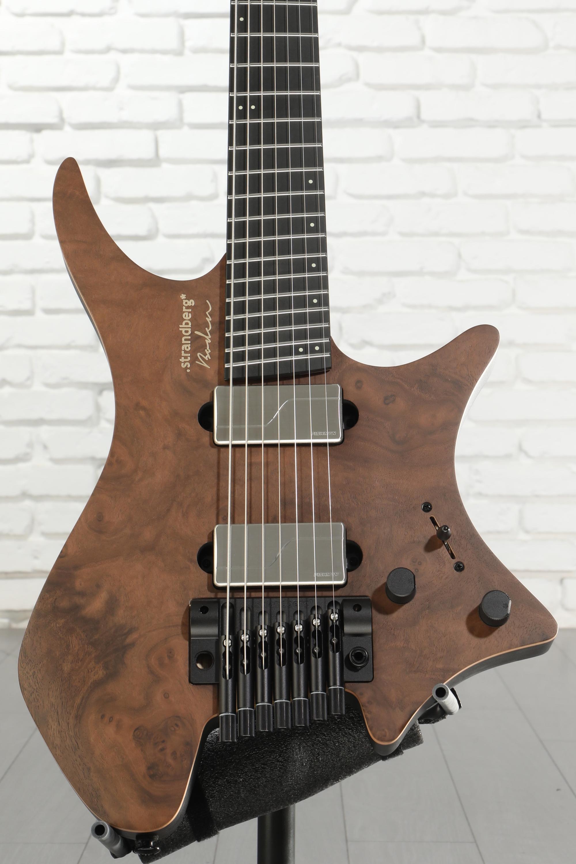 Strandberg Boden Prog NX 7 Electric Guitar - Natural Walnut Burl