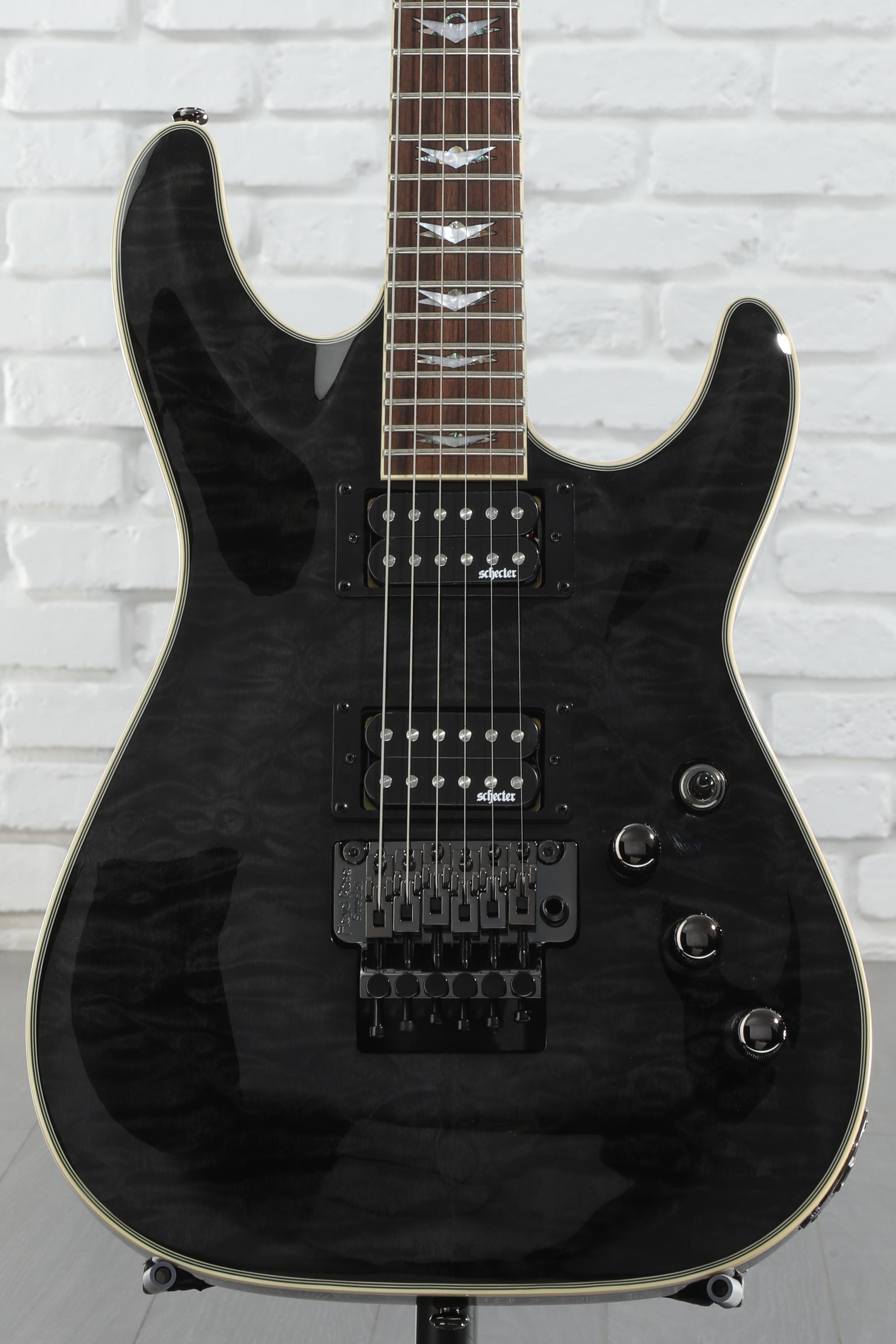 Schecter Omen Extreme-6 FR Electric Guitar - See-Thru Black
