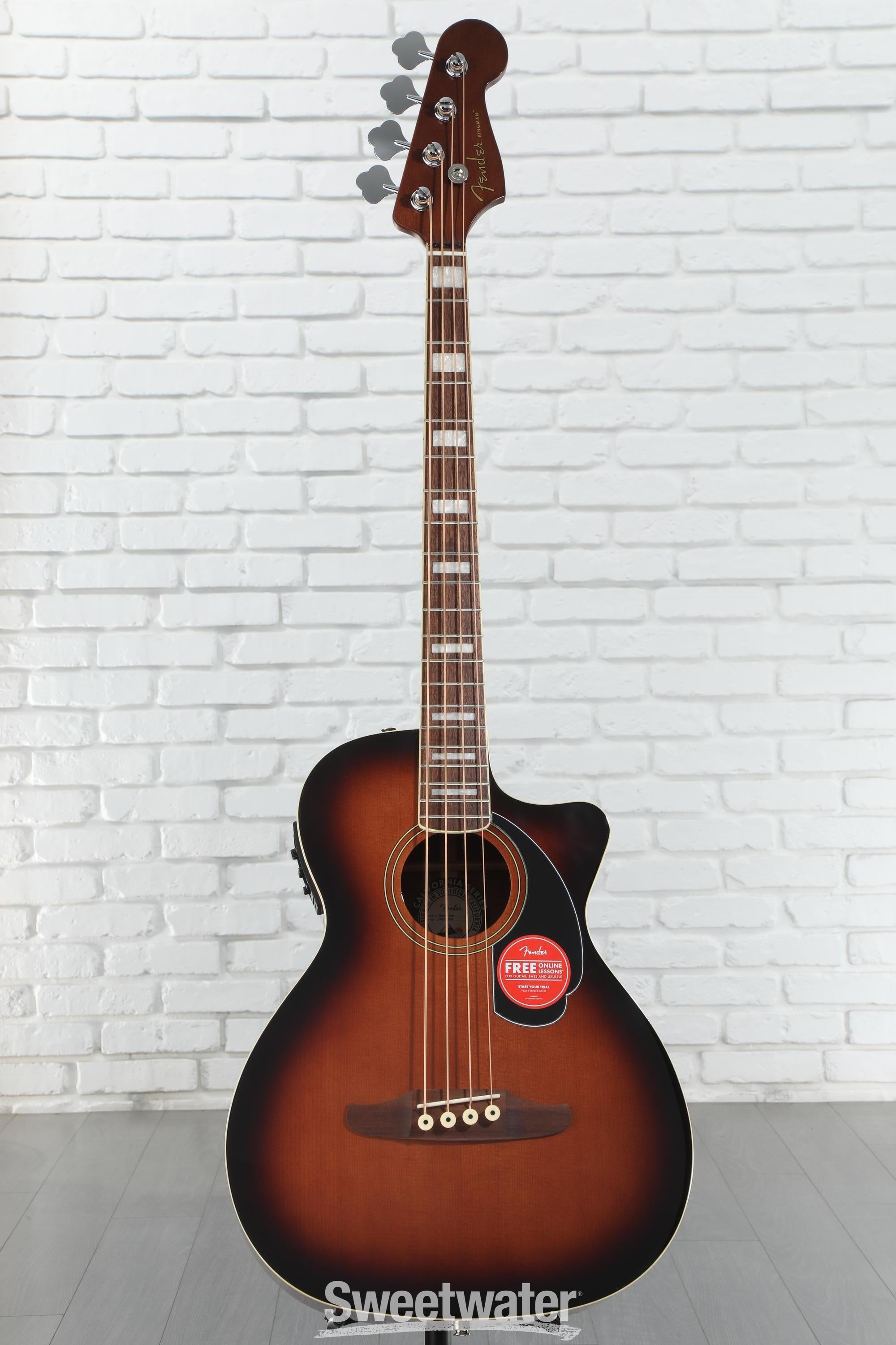Fender Kingman Acoustic-electric Bass - Shaded Edge Burst