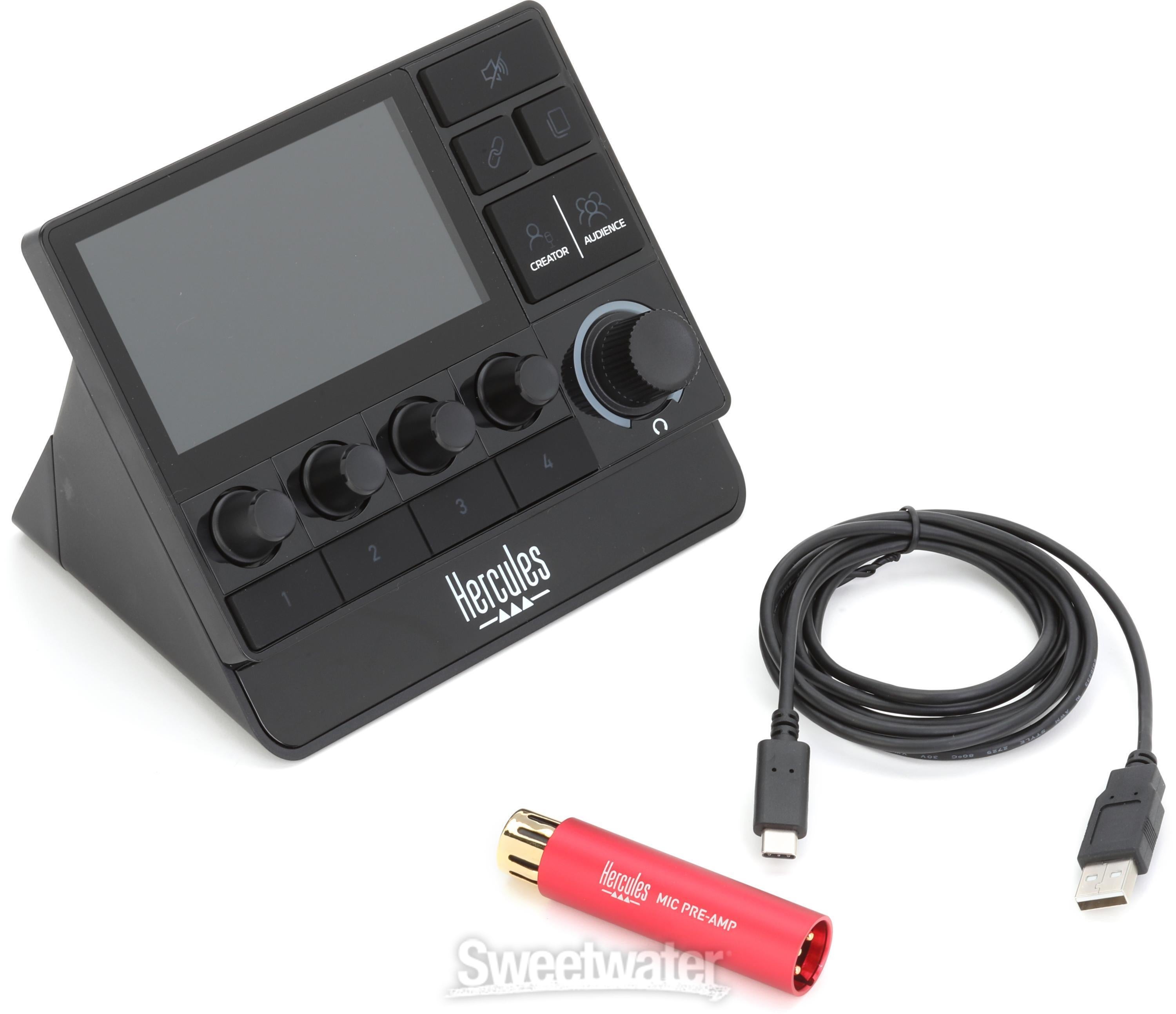 Hercules DJ Stream 200 XLR 8-track Audio Controller | Sweetwater