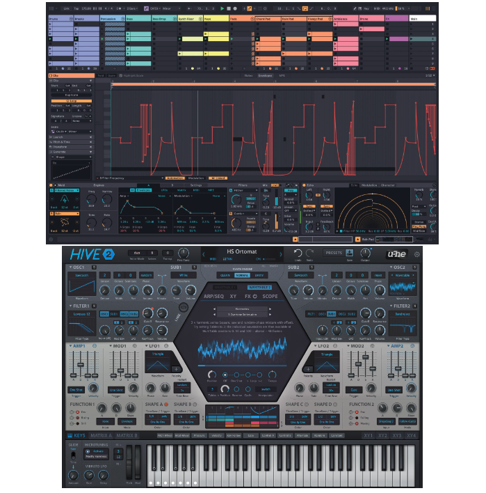 Ableton Live 12 Standard and u-he Hive 2 Synthesizer Plug-in Bundle |  Sweetwater