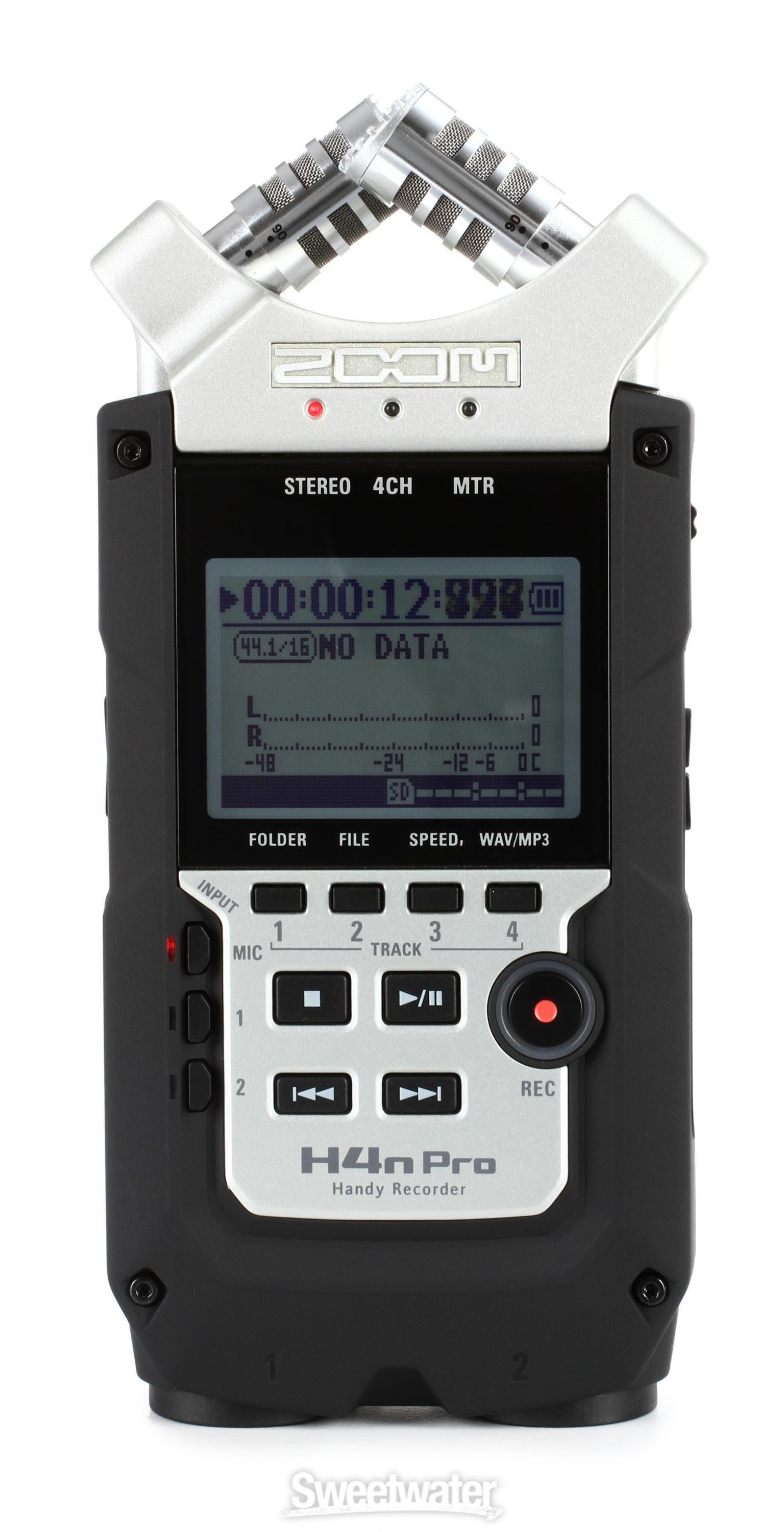 Zoom H4n Pro Recorder Bundle with Case, Remote, and SD Card