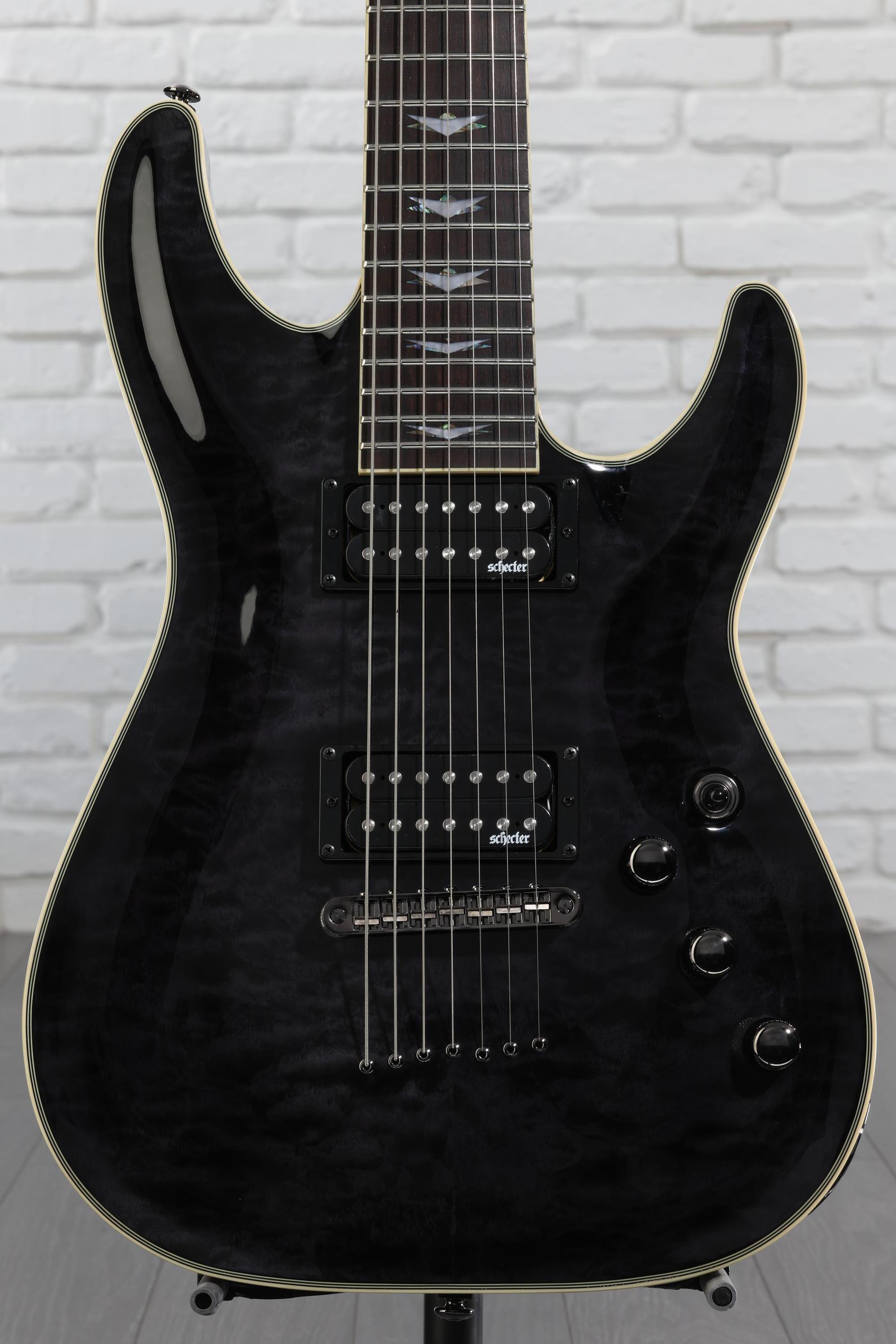 Schecter Omen Extreme-7 Electric Guitar - See Thru Black | Sweetwater