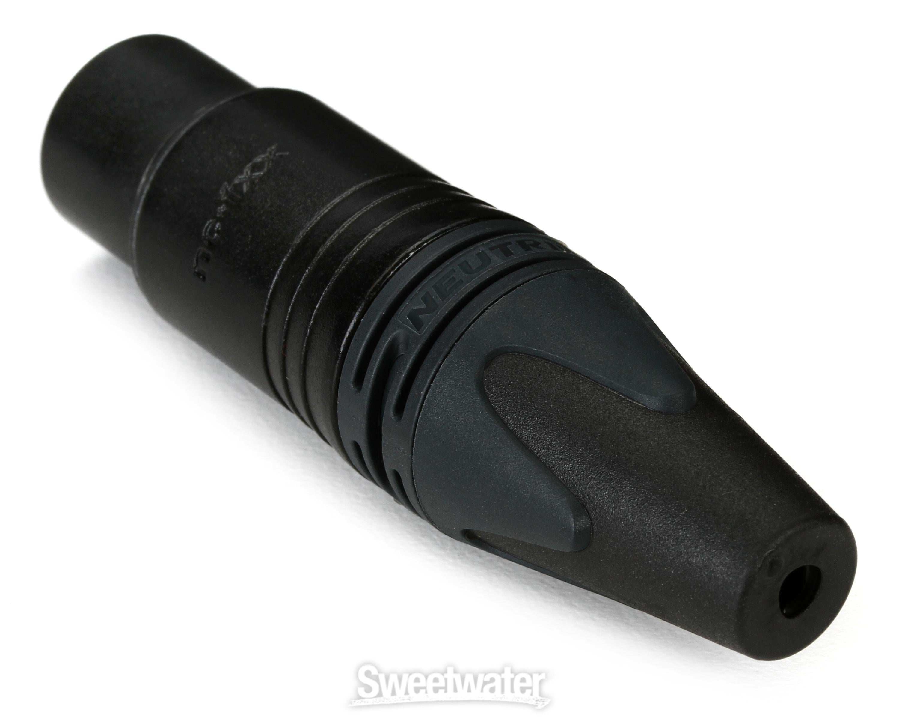 Neutrik NC3FXX-B 3-pole Female XLR Cable-mount Connector | Sweetwater
