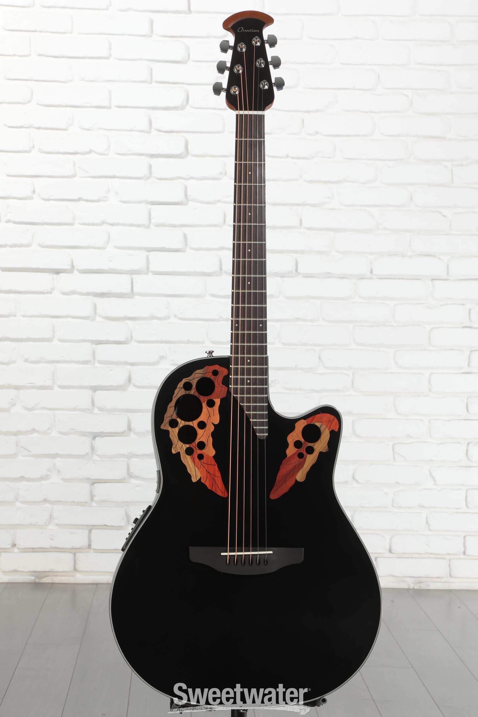 ギター Ovation Celebrity Elite CE44-5 Amazon.com: Ovation Celebrity Elite CE44-5 A/E Guitar - Black