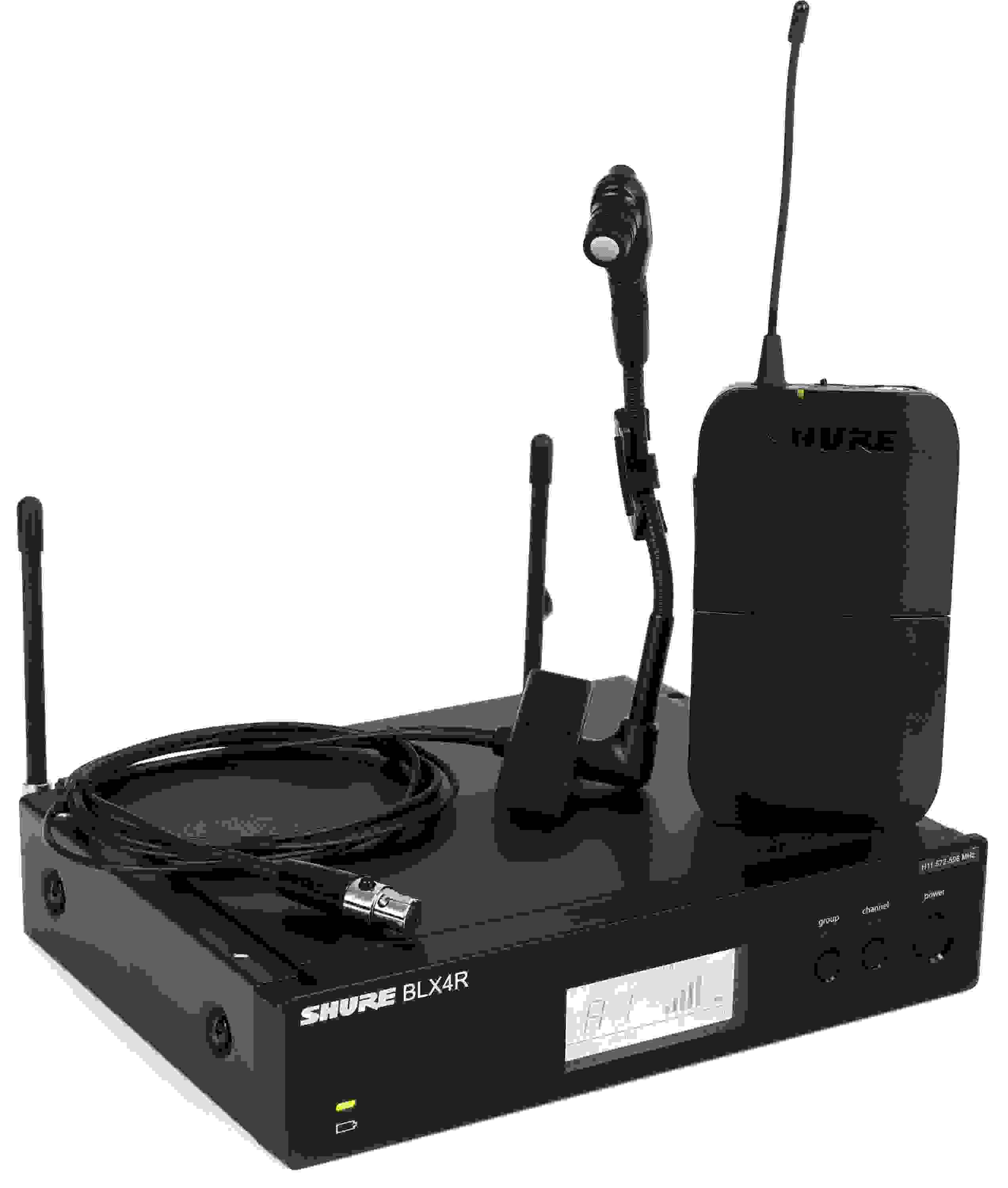 Shure BLX14R/B98 Wireless Instrument Microphone System - H11 Band