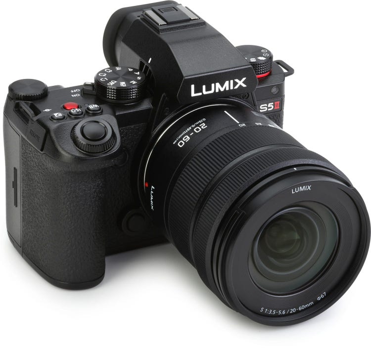 Panasonic Lumix S5M2 Full Frame Mirrorless Camera with 20-60mm Lens