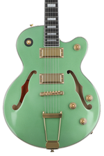 Photo of Epiphone Uptown Kat ES Hollowbody Electric Guitar - Emerald Green Metallic