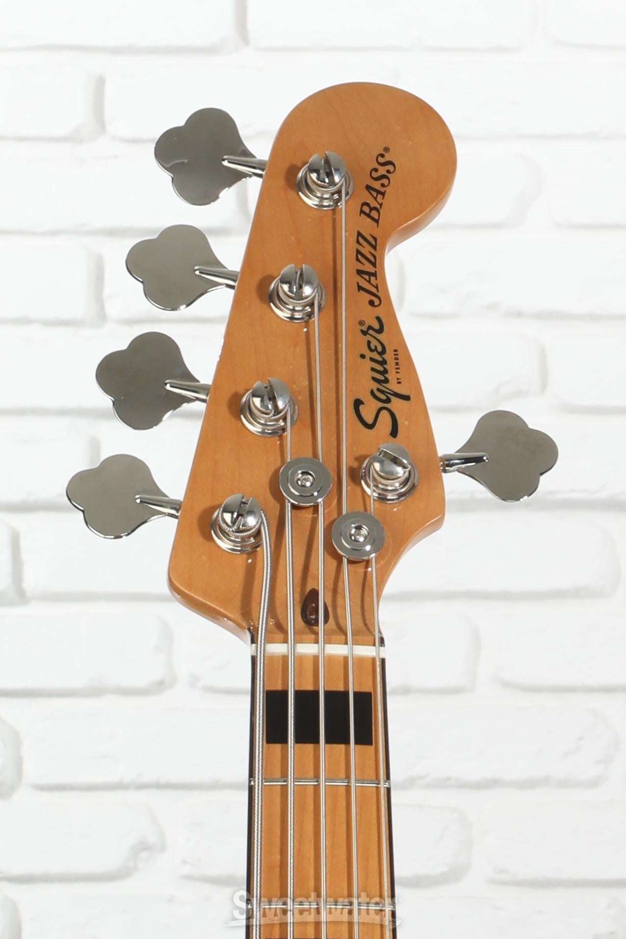 Squier Classic Vibe '70s Jazz Bass V - Black with Maple