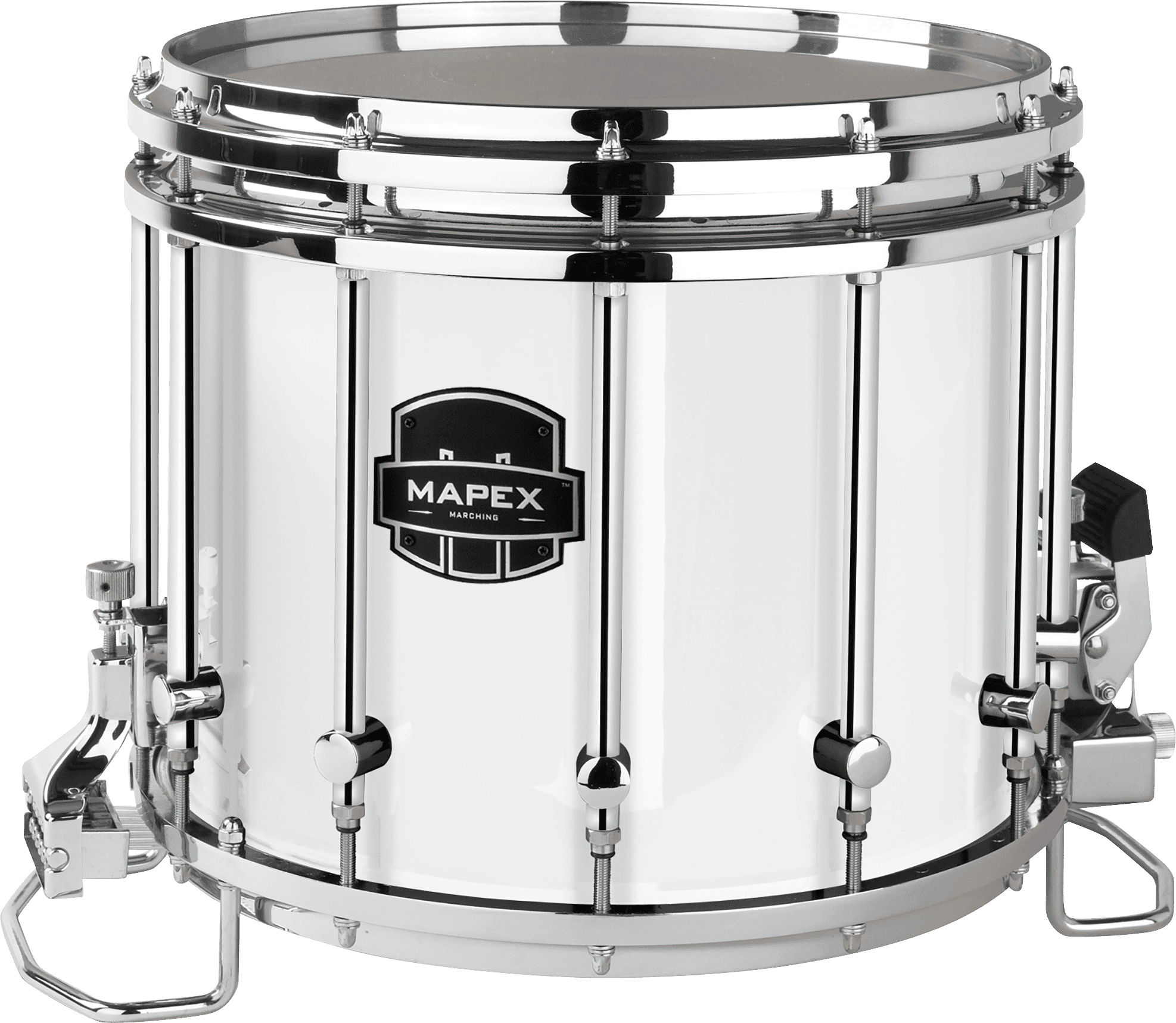 Mapex Quantum XT Marching Snare Drum - 14-inch x 12 inch, Gloss Black