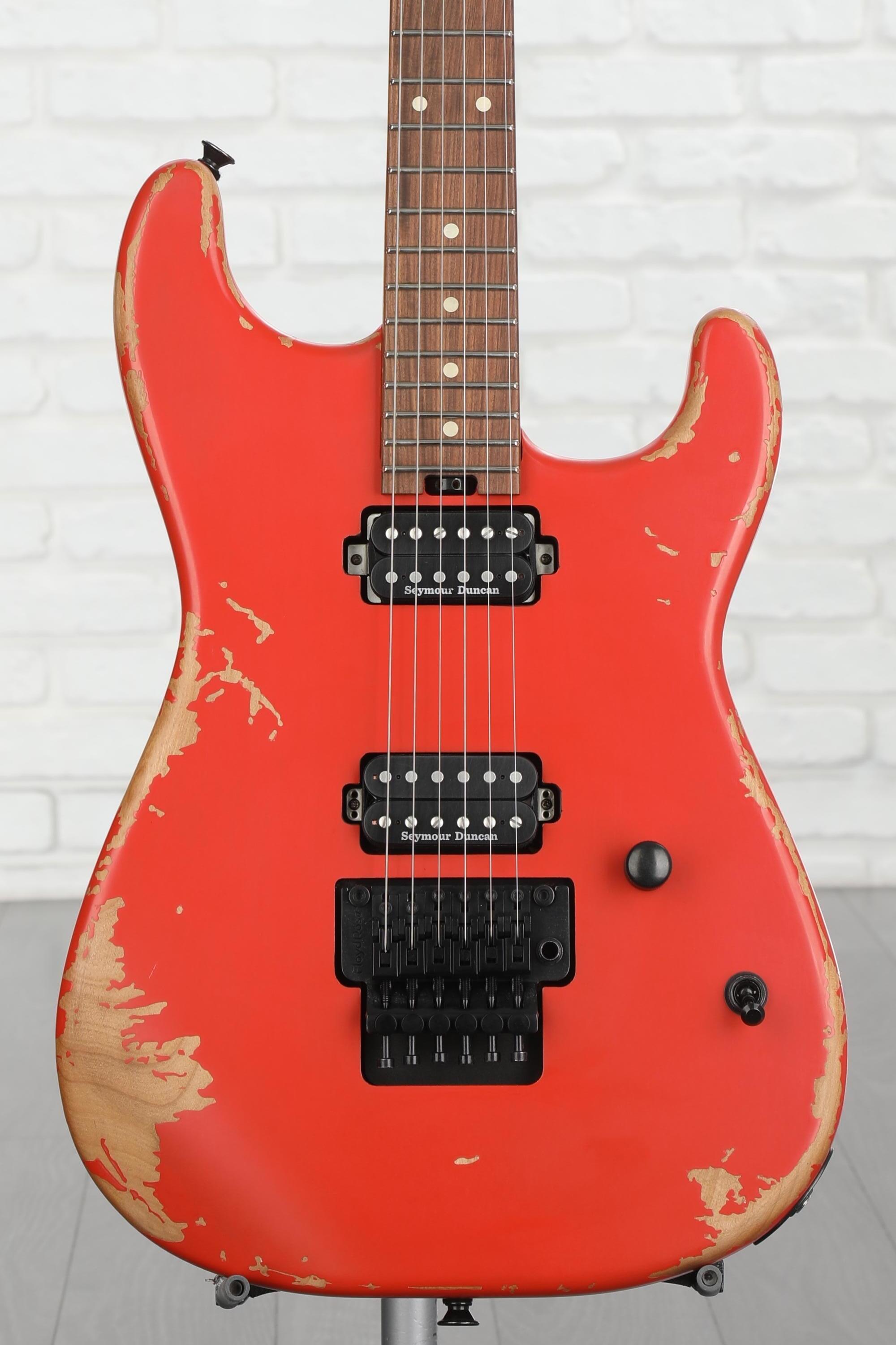 Charvel Pro-Mod Relic San Dimas Style 1 HH FR PF Electric Guitar -  Weathered Orange