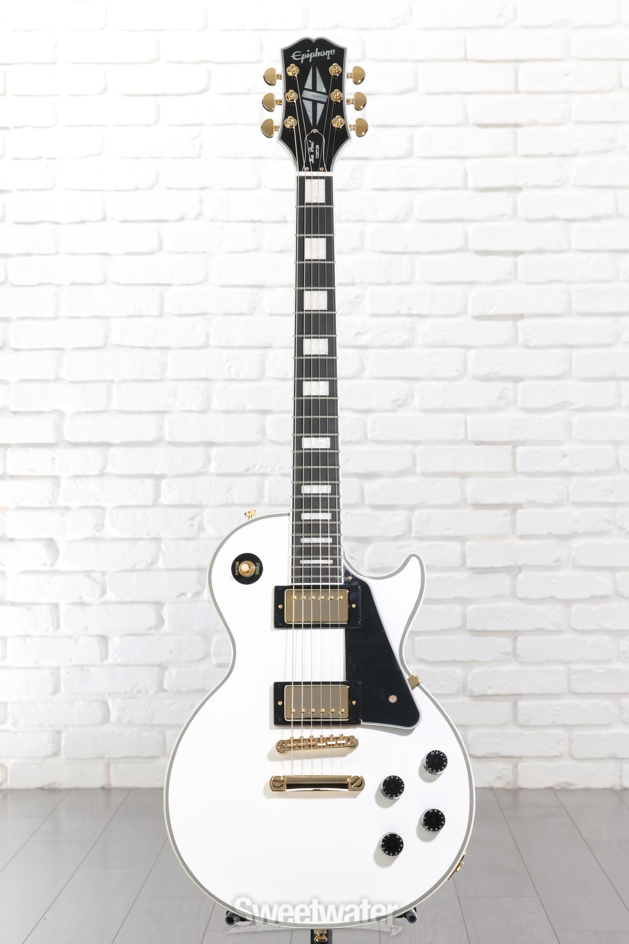 Epiphone Les Paul Custom Electric Guitar - Alpine White | Sweetwater