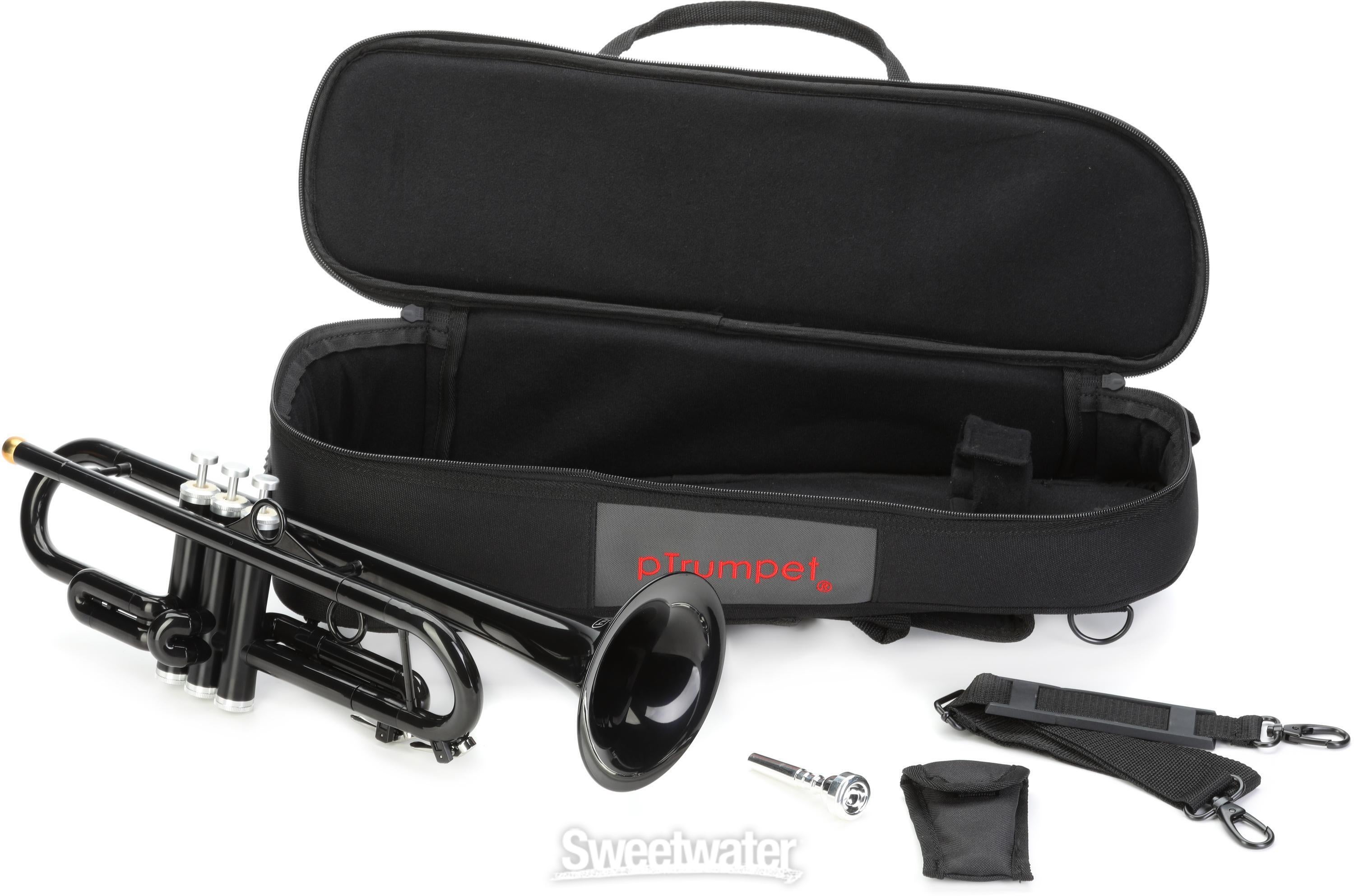 pBone Music pTrumpet hyTech Trumpet - Black | Sweetwater
