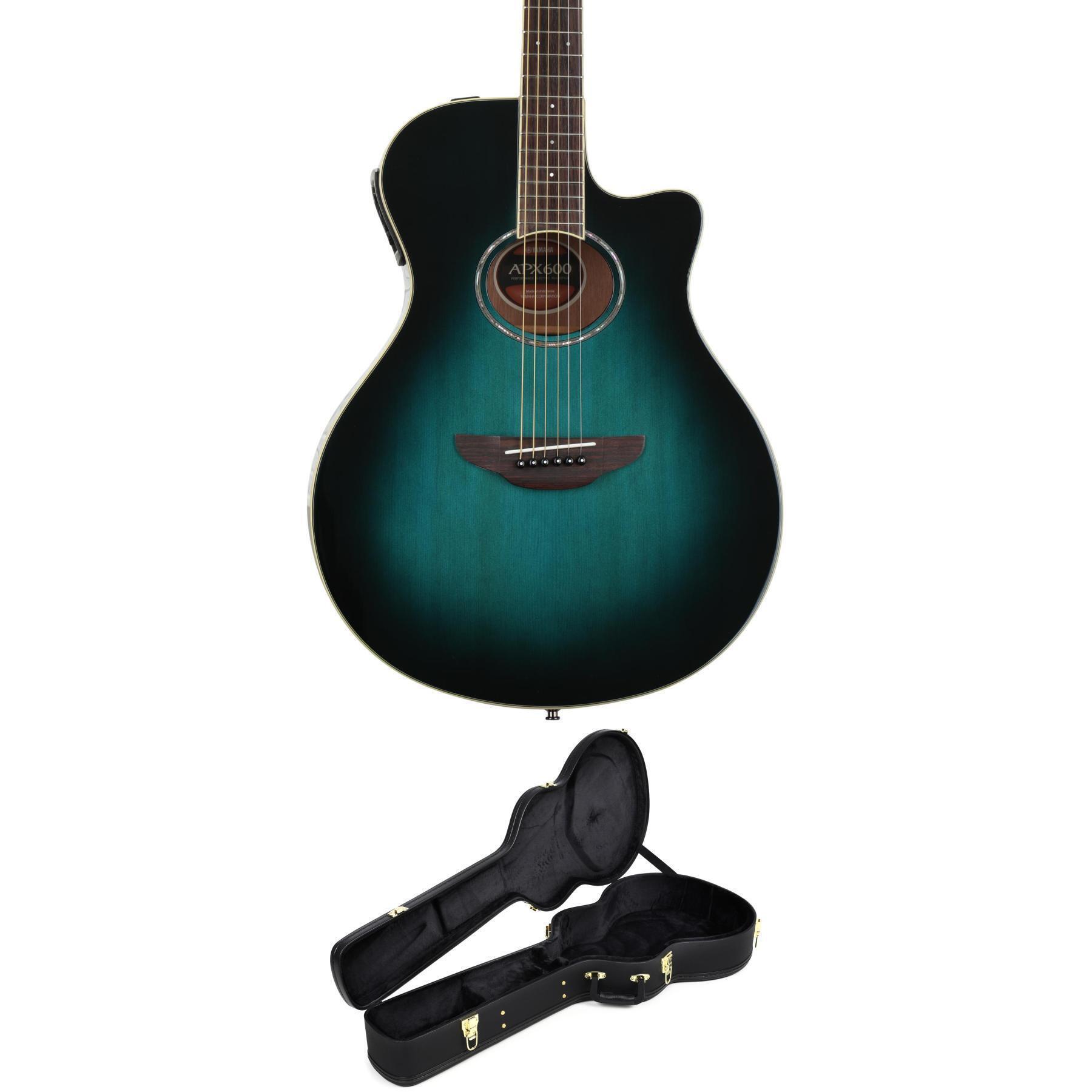Yamaha APX600 Thinline Acoustic Electric Guitar Blue Burst - Town Center  Music