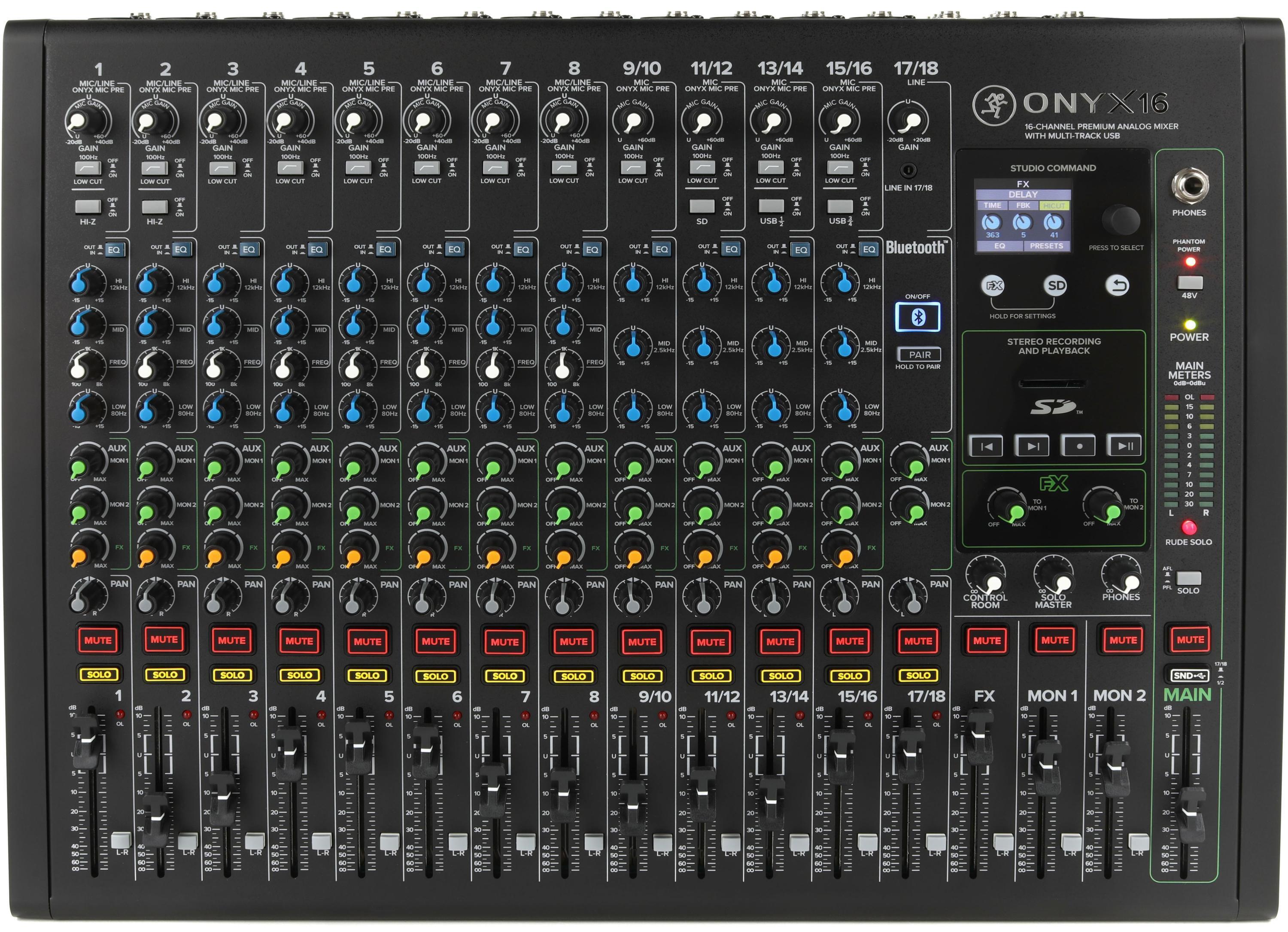 Mackie ONYX24 24-Channel Analog Mixer with Multitrack USB - Sound  Productions