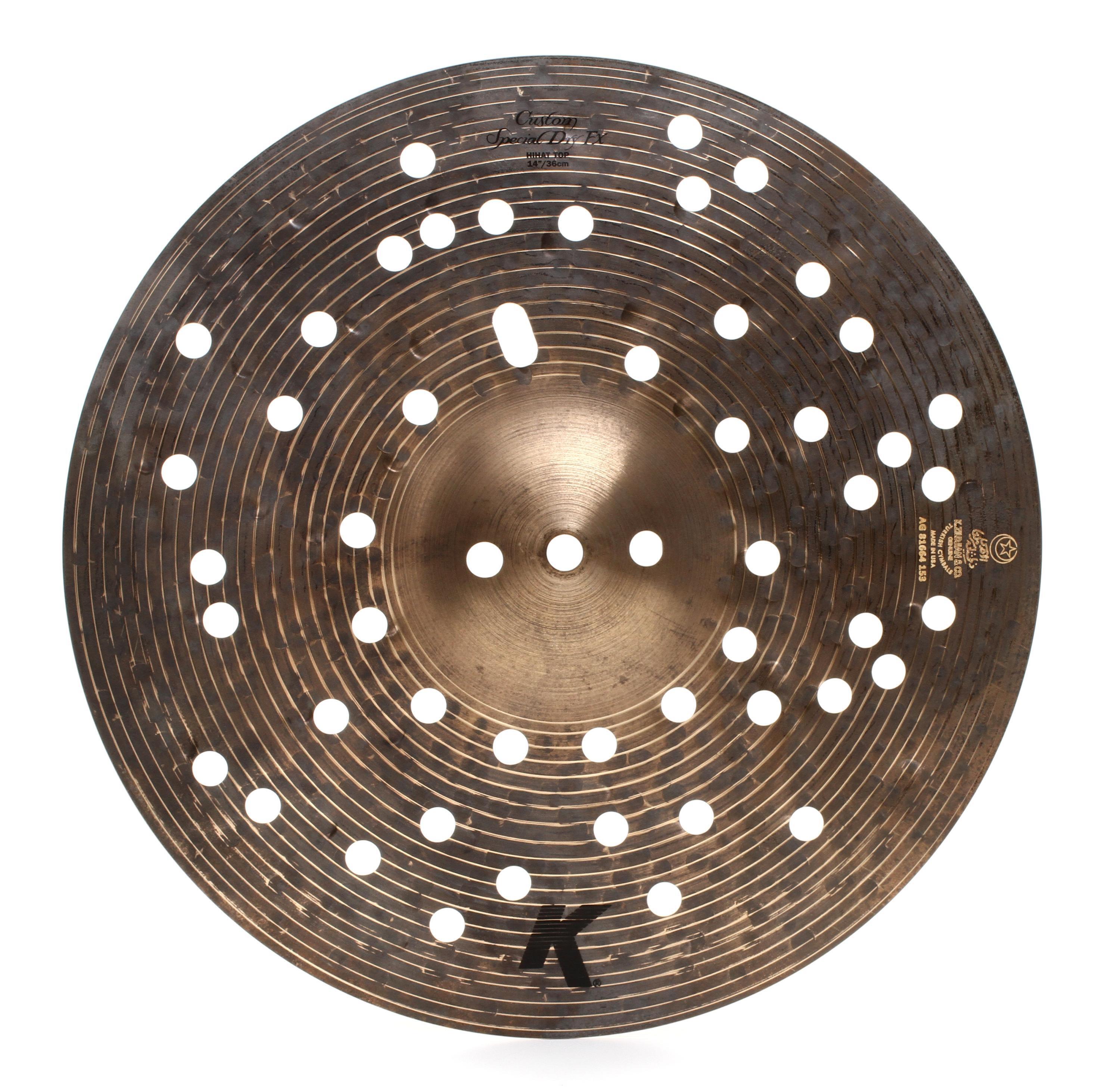 Zildjian 14 inch K Custom Special Dry FX Hi-hat Top Cymbal