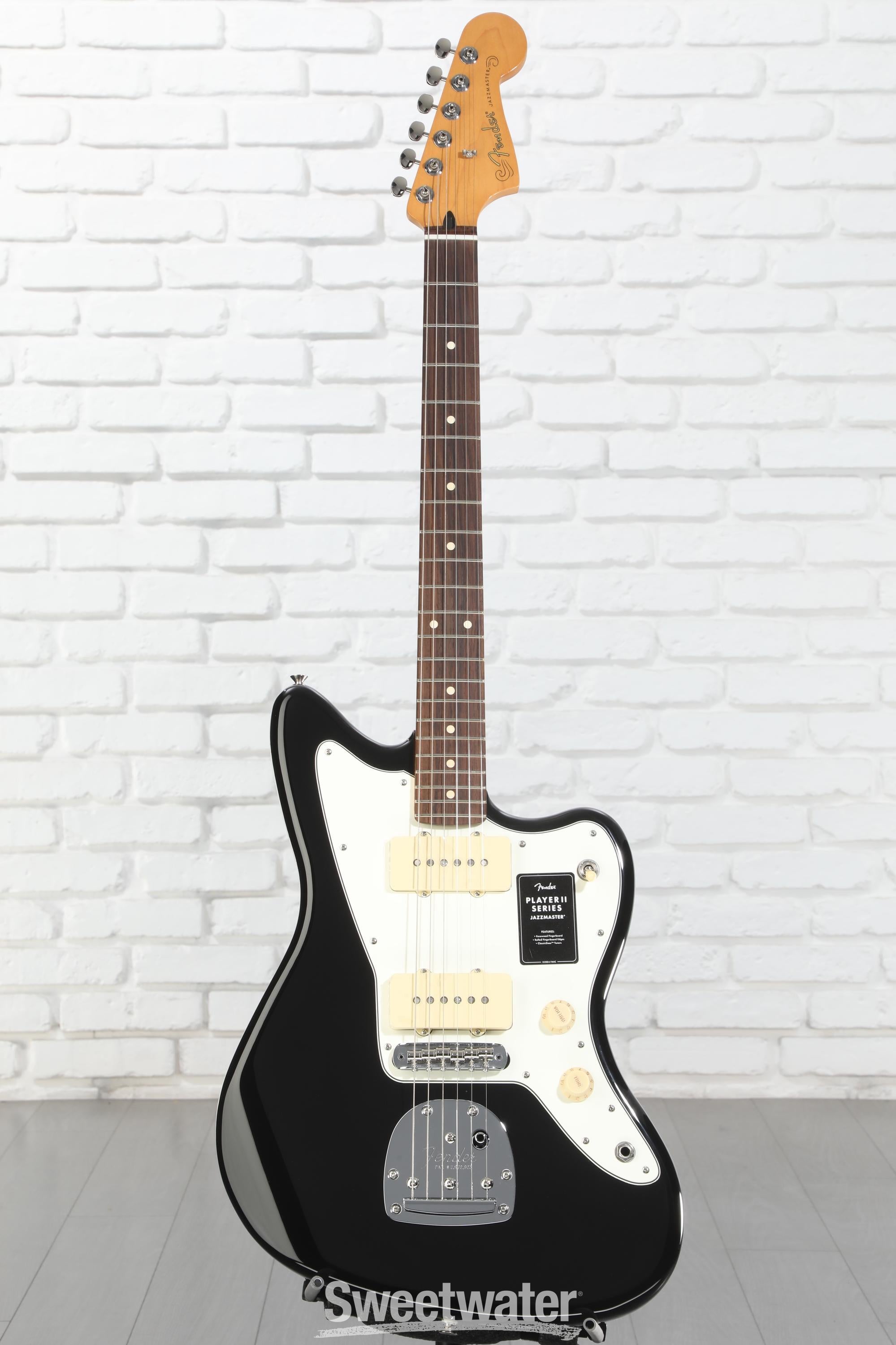 Fender Player II Jazzmaster Electric Guitar - Black | Sweetwater