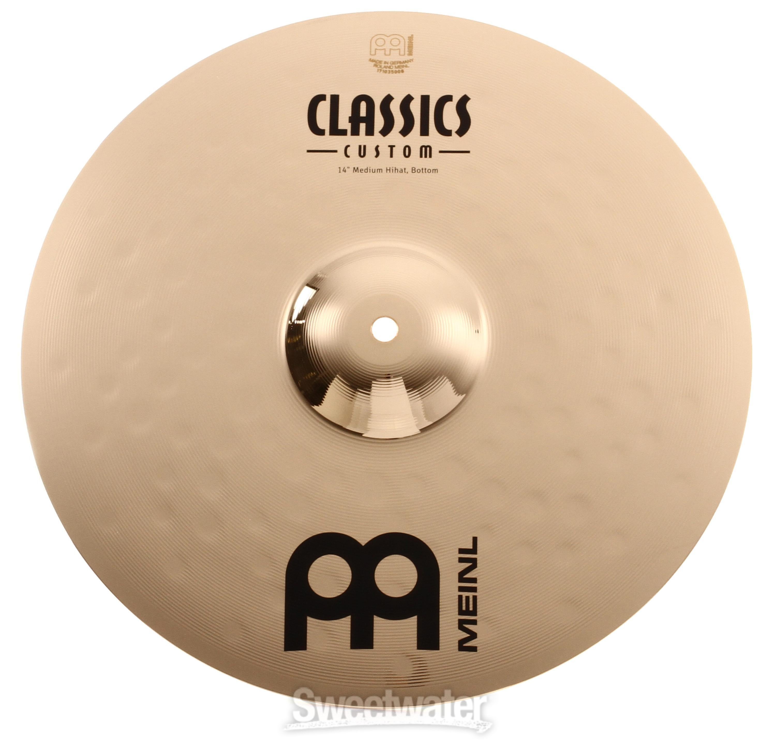 Meinl Cymbals 14 inch Classics Custom Medium Hi-hat Cymbals 