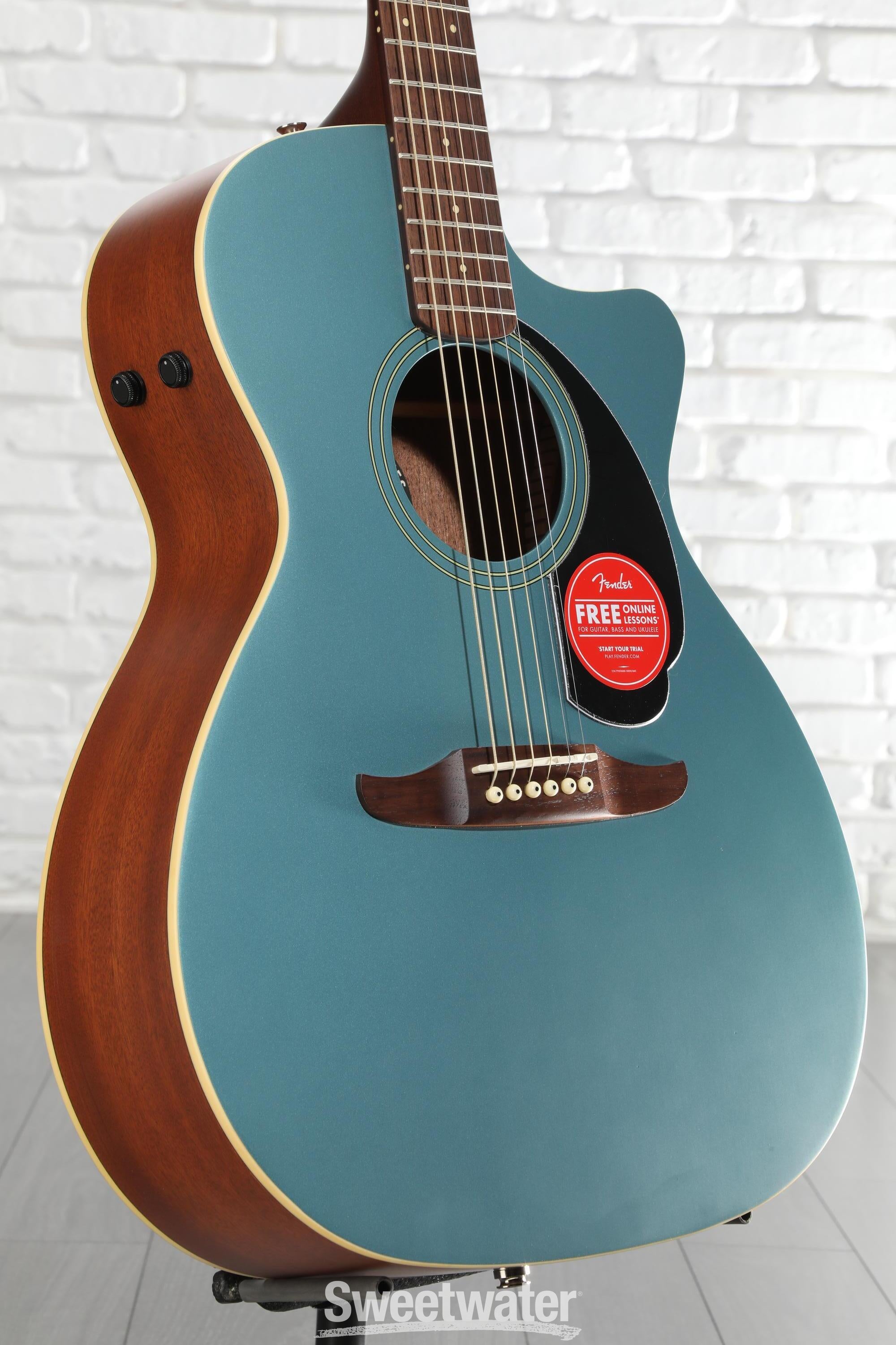 Fender Newporter Player Acoustic-electric Guitar - Tidepool