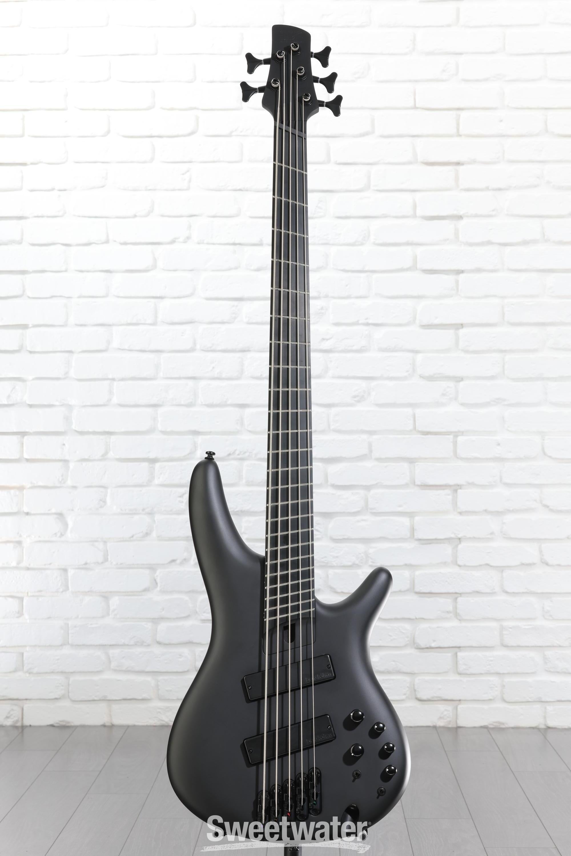 Ibanez Iron Label SRMS625EX - Black Flat | Sweetwater