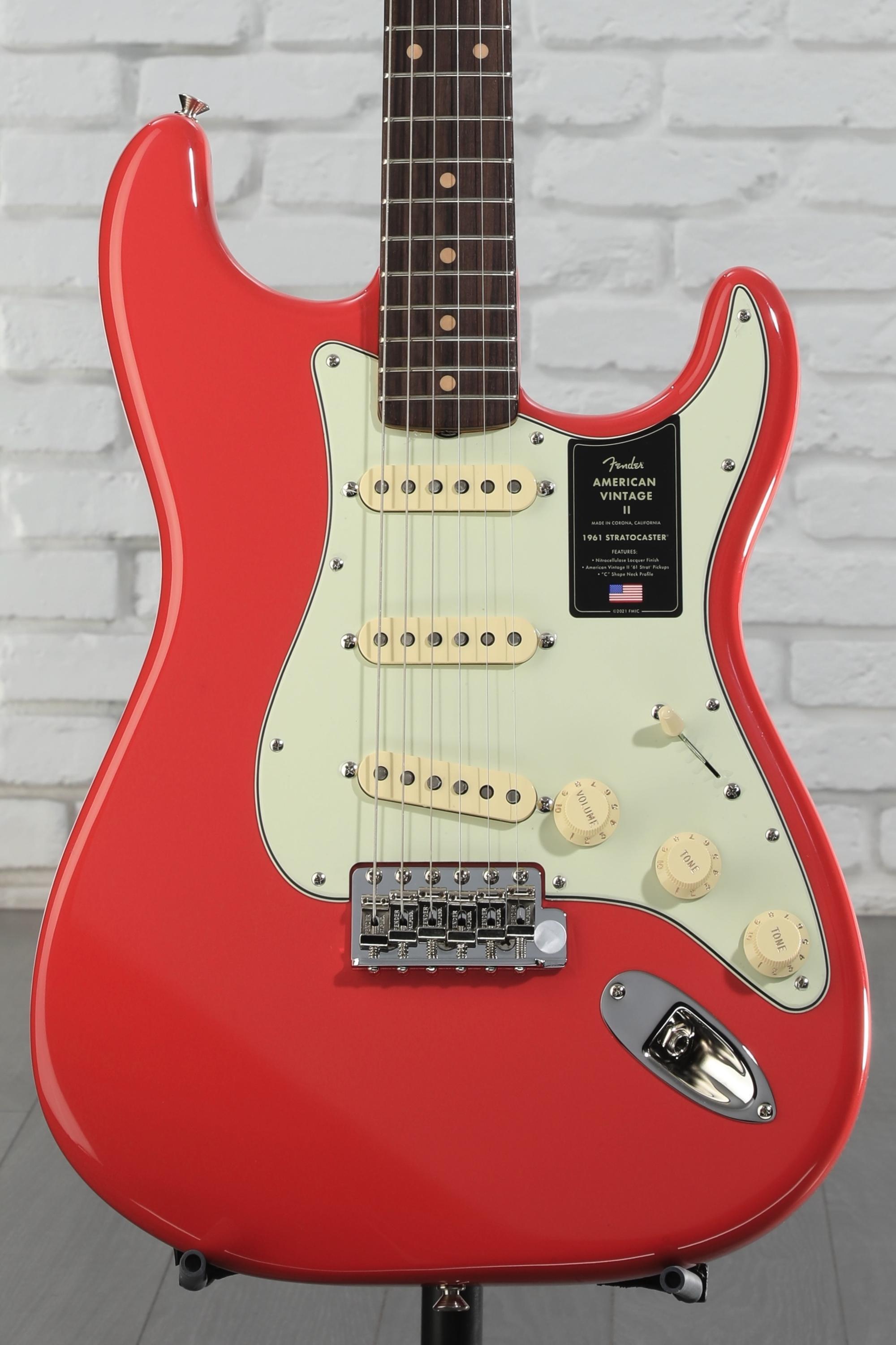 American vintageストラトキャスター/fiesta red 最終 Fender American Vintage II 1961 Stratocaster Electric Guitar
