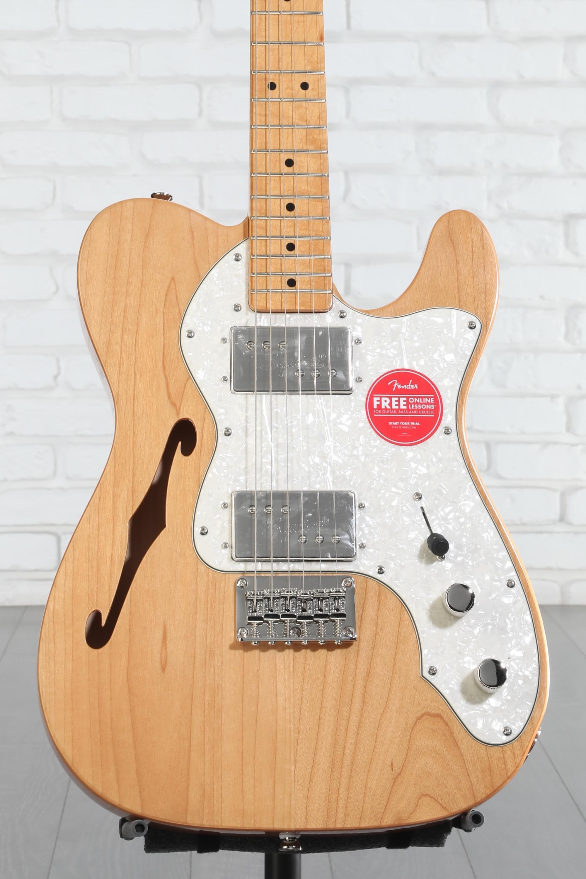 ギター Squier Telecaster Thinline Natural Squier Classic Vibe '70s Telecaster Thinline - Natural