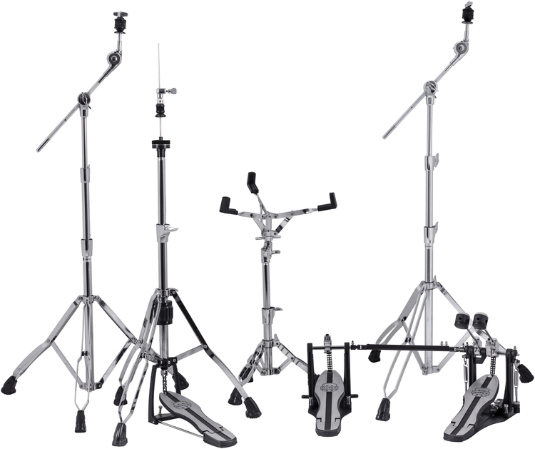 Mapex Mars 600 Series 5-piece Hardware Pack with Double Pedal - Chrome-plated