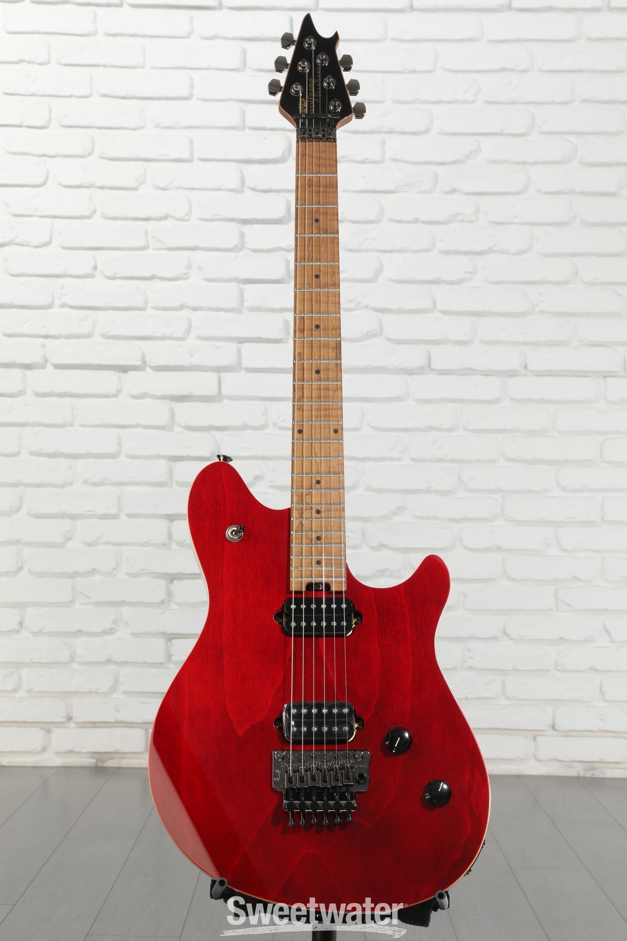 EVH Wolfgang WG Standard QM Electric Guitar - Wine Red | Sweetwater