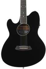 Photo of Ibanez Talman TCY10LEBK Left-handed Acoustic-electric Guitar - Black