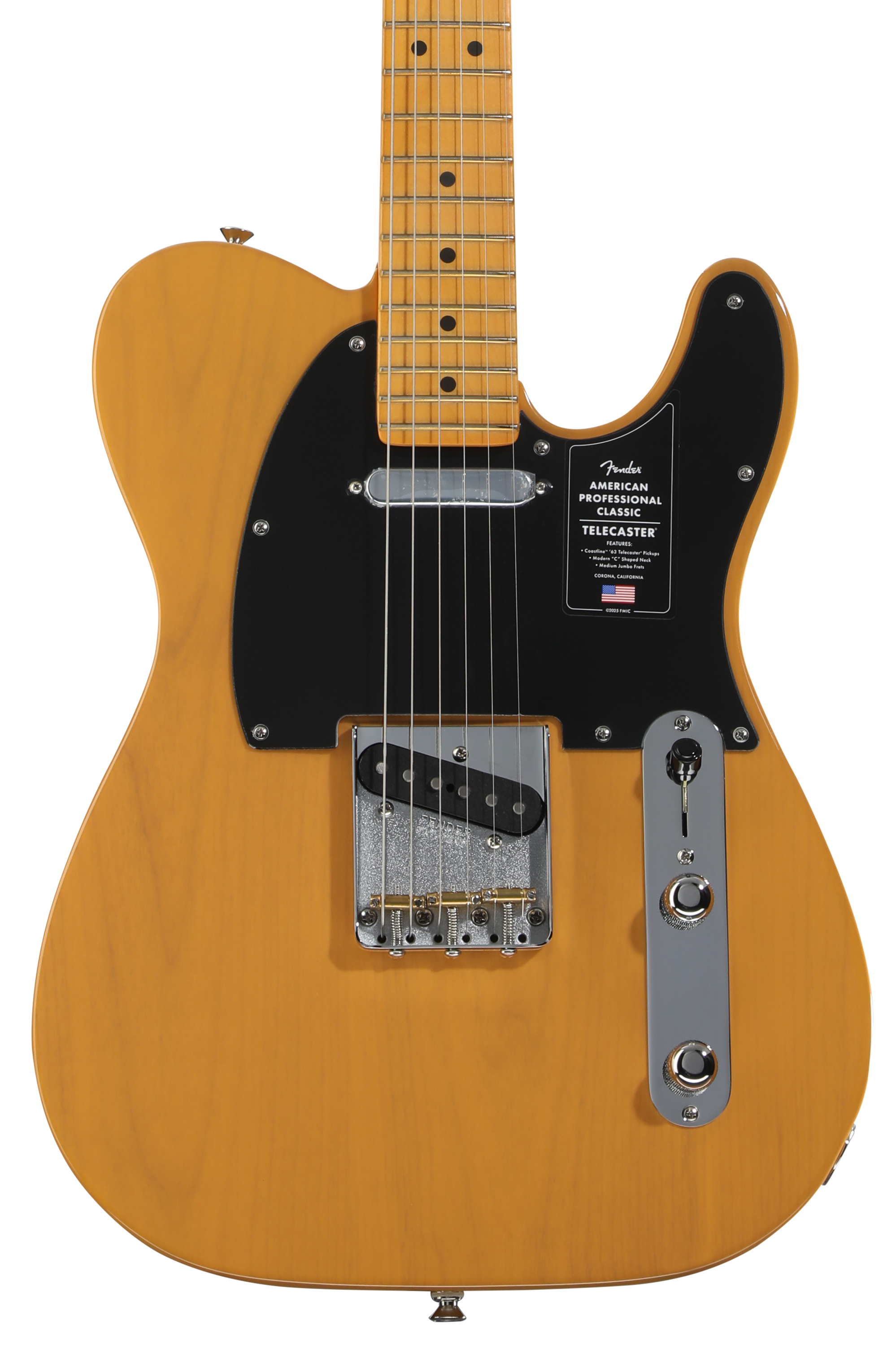 Fender Custom Classic Telecaster バタースコッチ Fender American Professional Classic Telecaster Electric Guitar