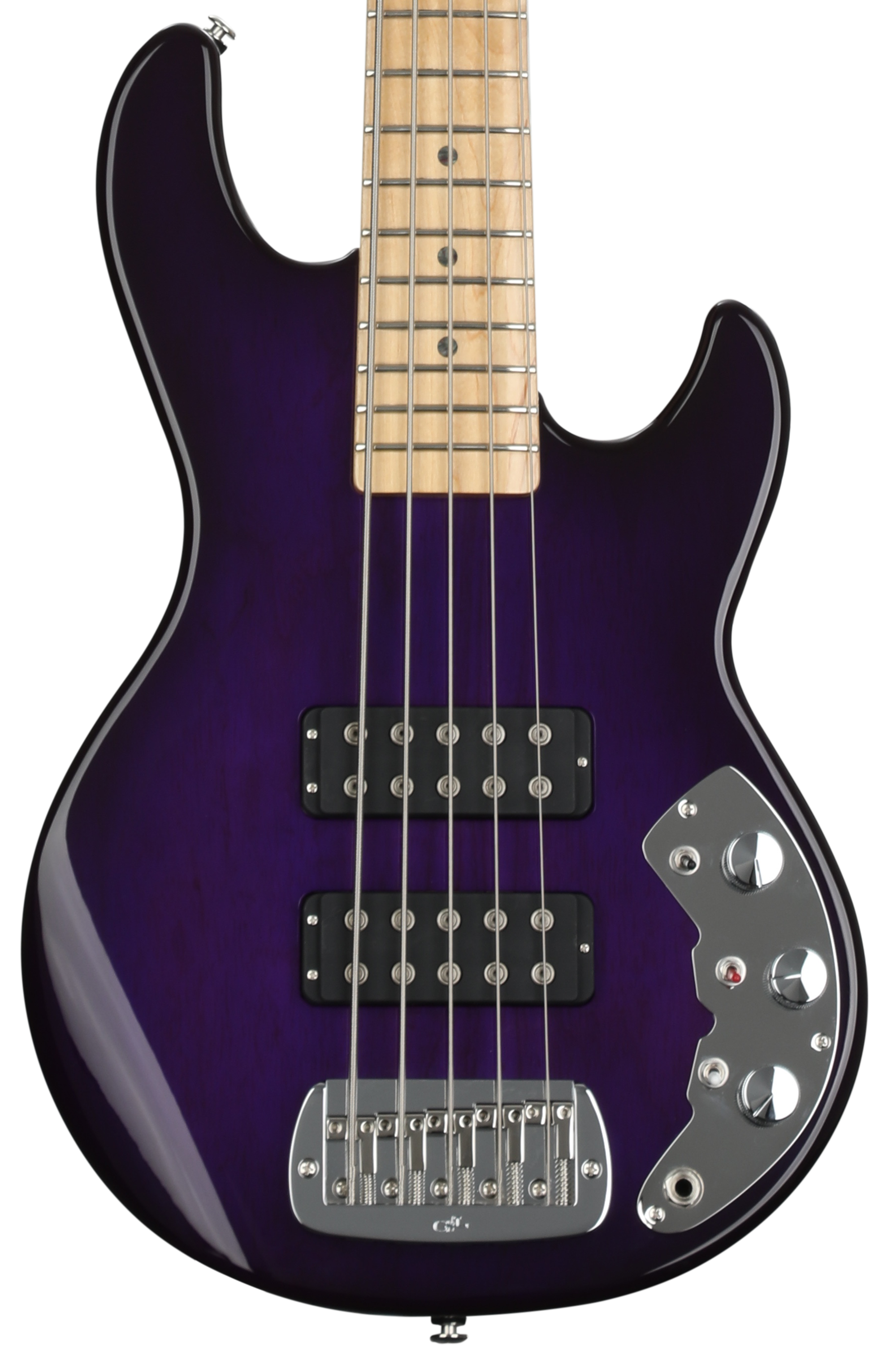 G&L CLF Research L-2500 Series 750 5-string Bass Guitar - Purpleburst