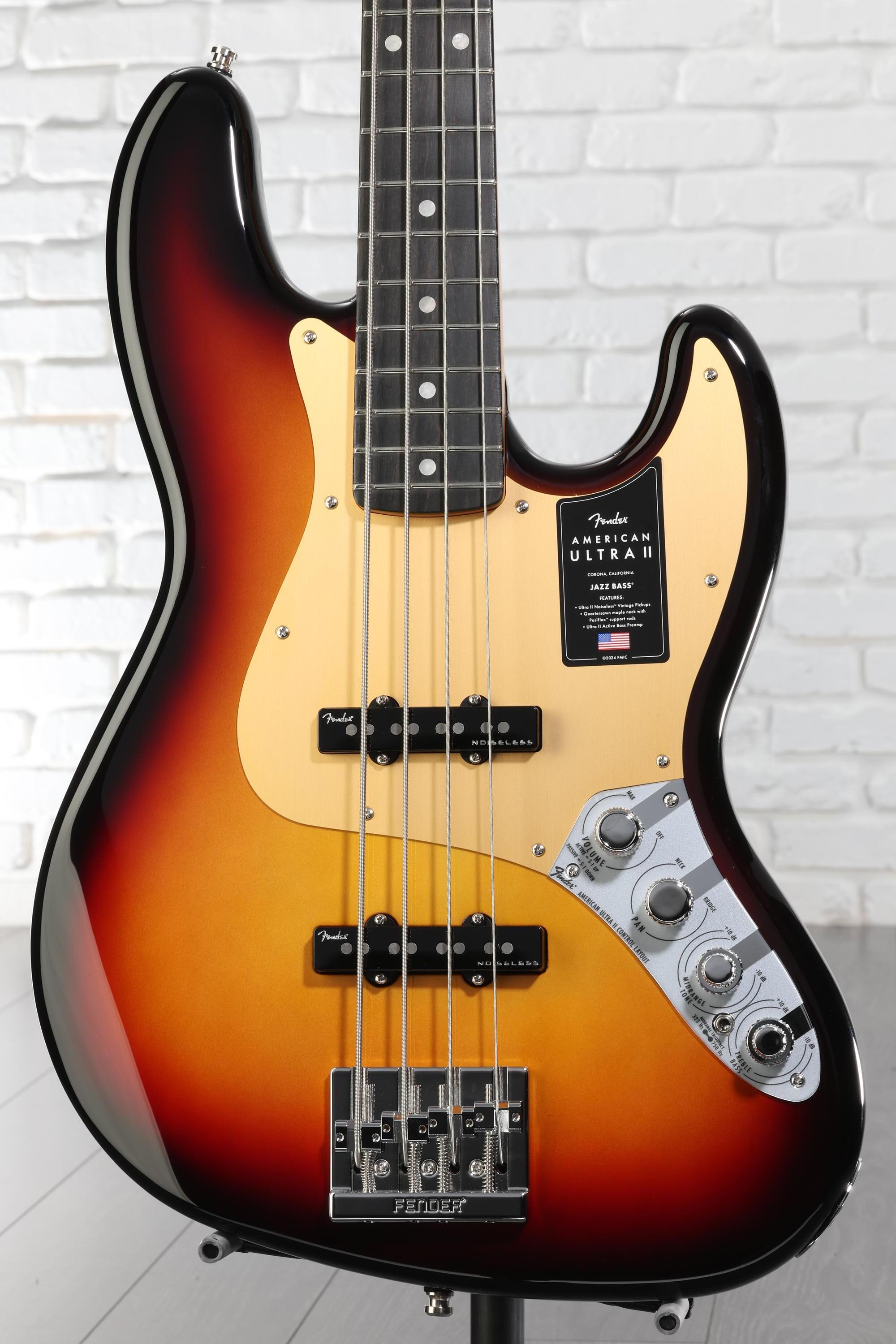 Fender American Ultra II Jazz Bass - Ultraburst, Ebony Fingerboard