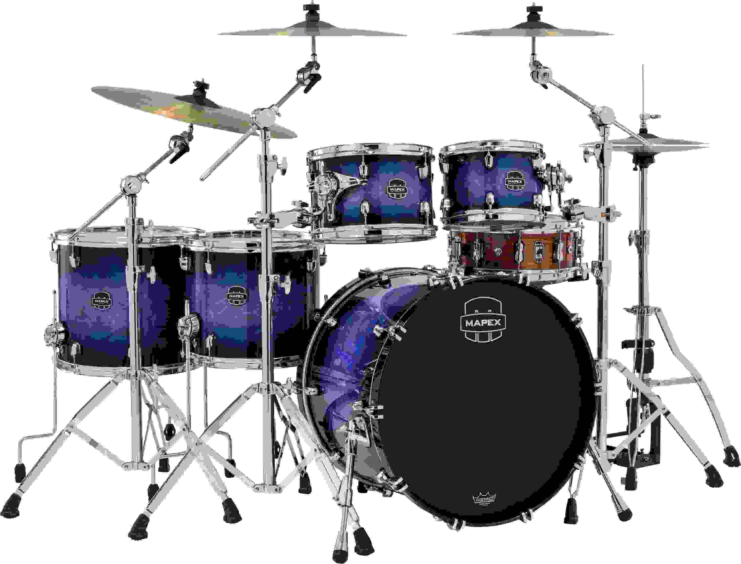 Mapex Saturn VI Studioease 5-piece Shell Pack - Cobalt Burst