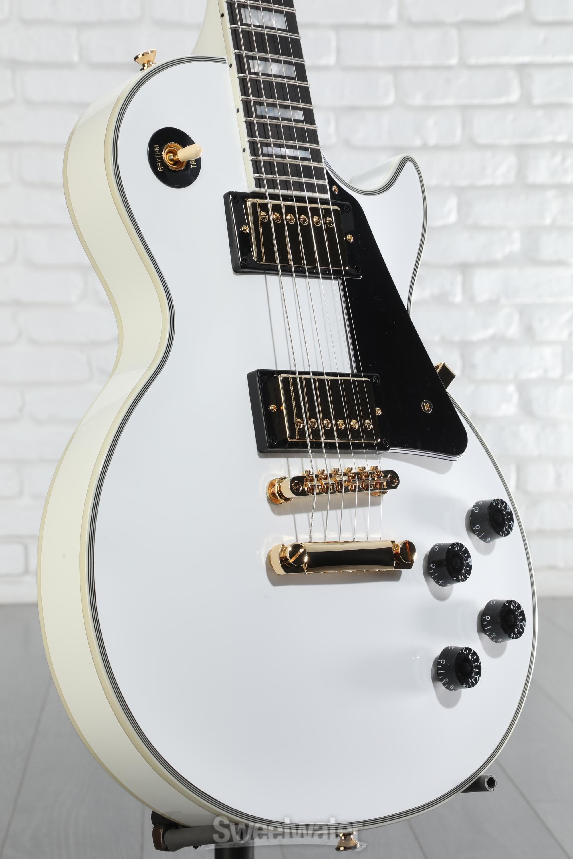Epiphone Les Paul Custom Electric Guitar - Alpine White | Sweetwater