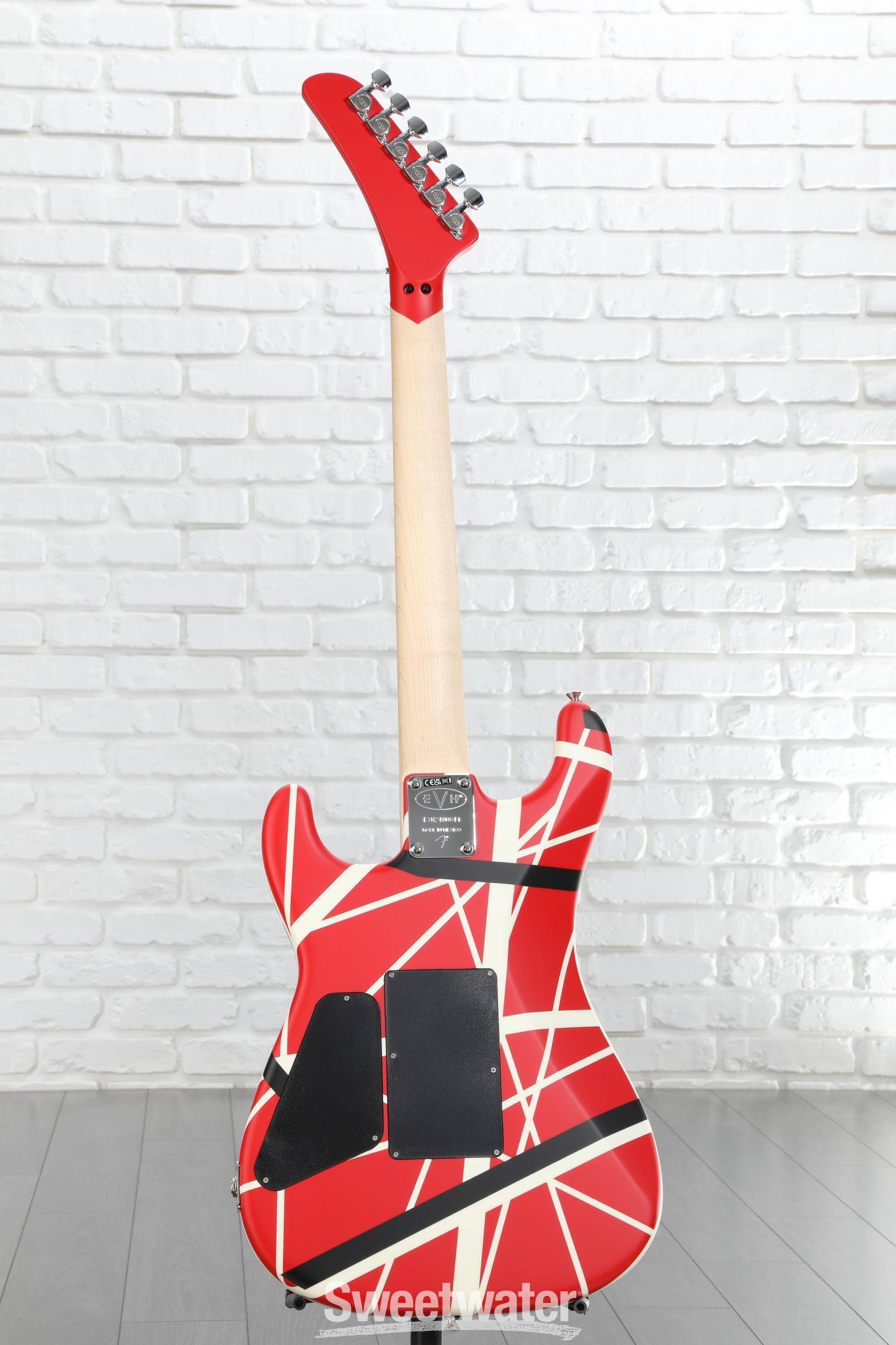 EVH Striped Series 5150 - Red, Black and White | Sweetwater