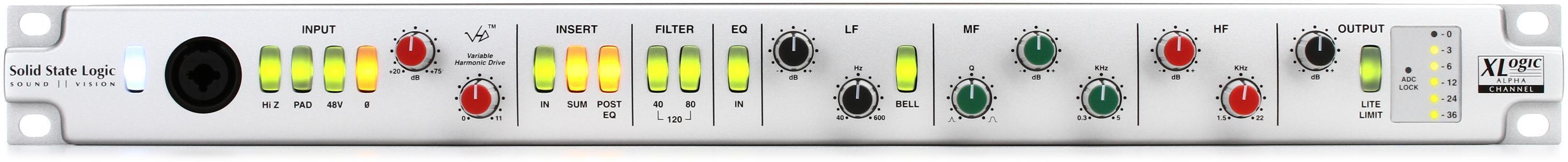 Solid State Logic XLogic Alpha Channel Microphone Preamp & EQ