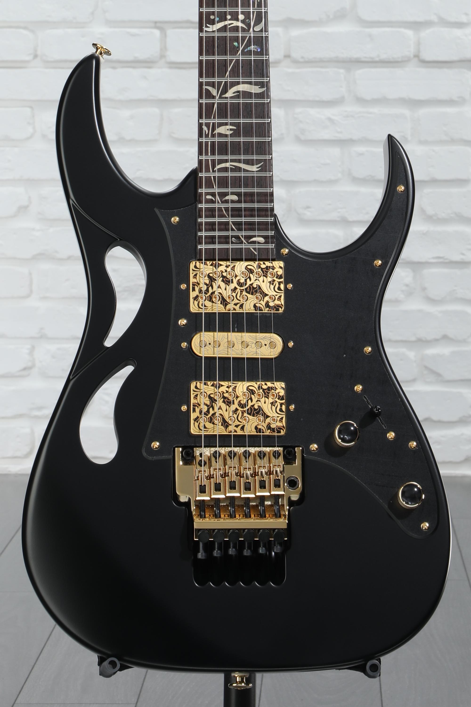 Ibanez Steve Vai Signature PIA3761 Electric Guitar - Onyx Black