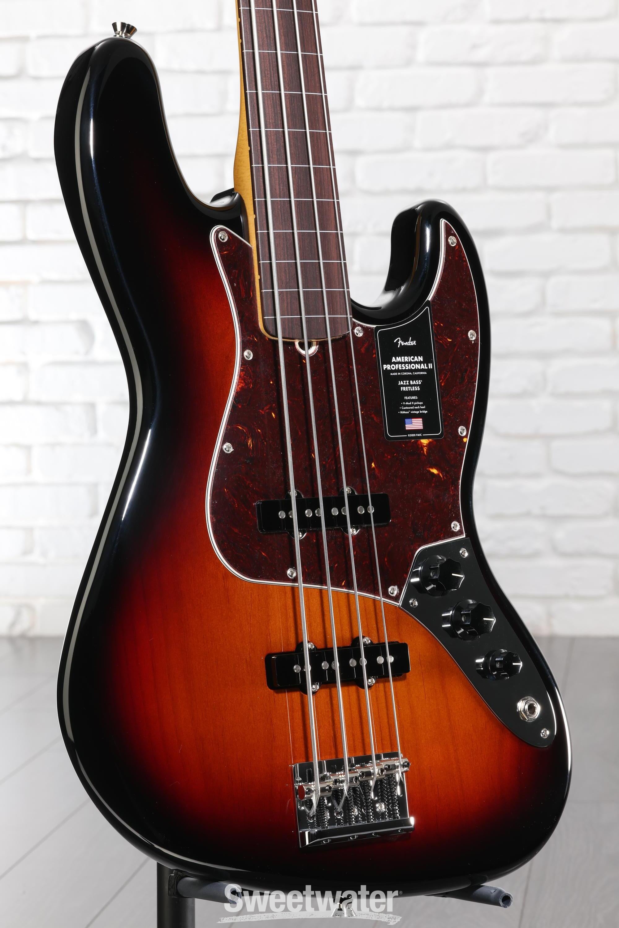 Fender American Professional II Jazz Bass Fretless - 3 Color