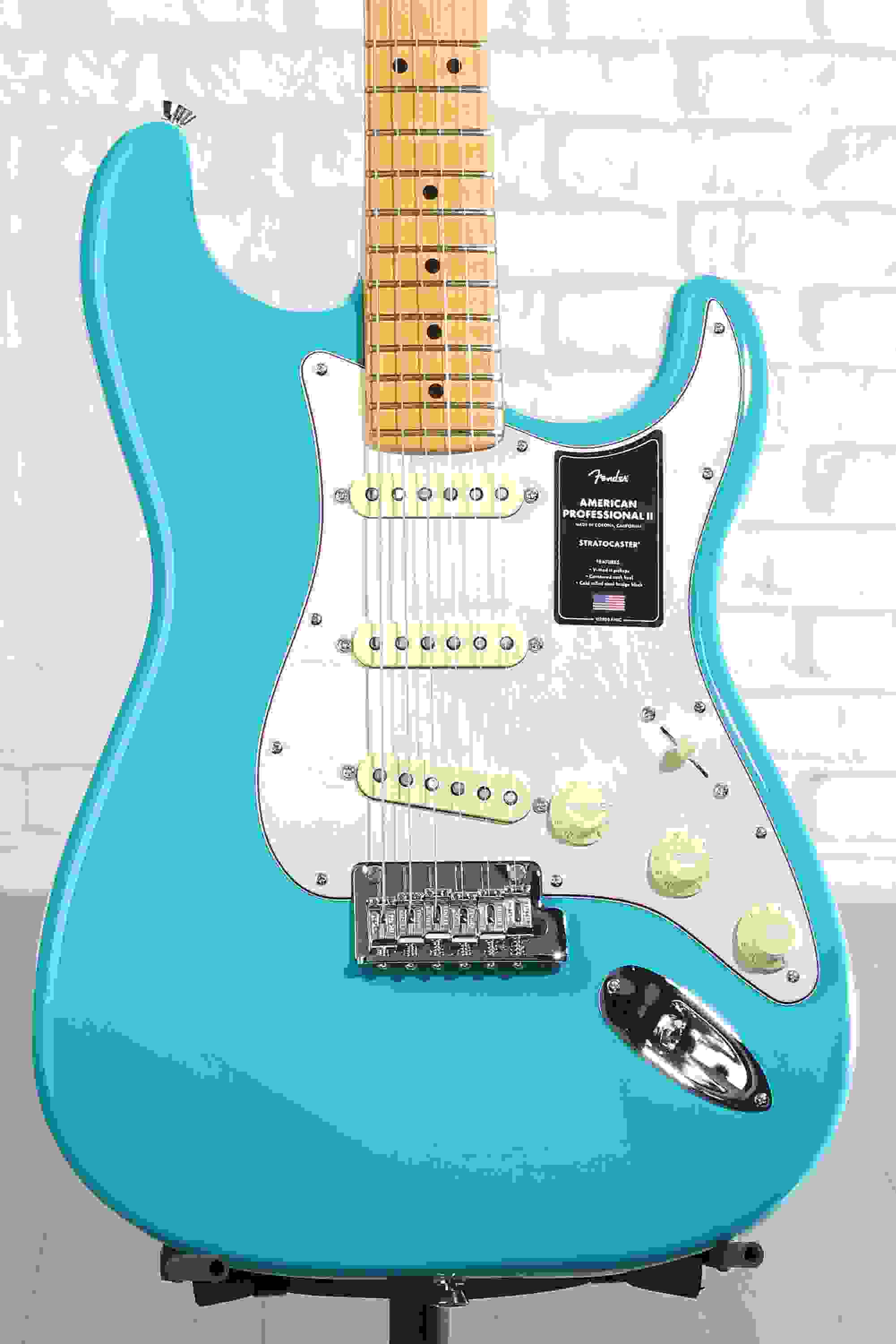 Fender American Professional II Stratocaster - Miami Blue with Maple Fingerboard