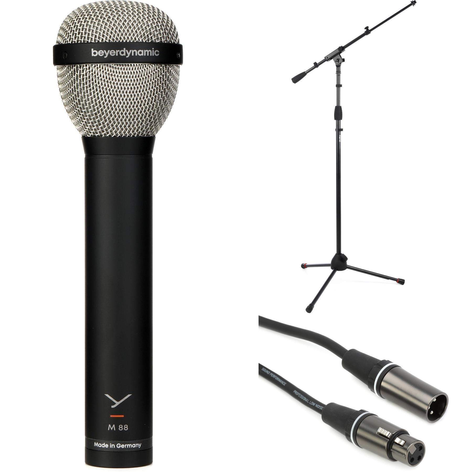Beyerdynamic M 88 Dynamic Microphone with Stand and Cable